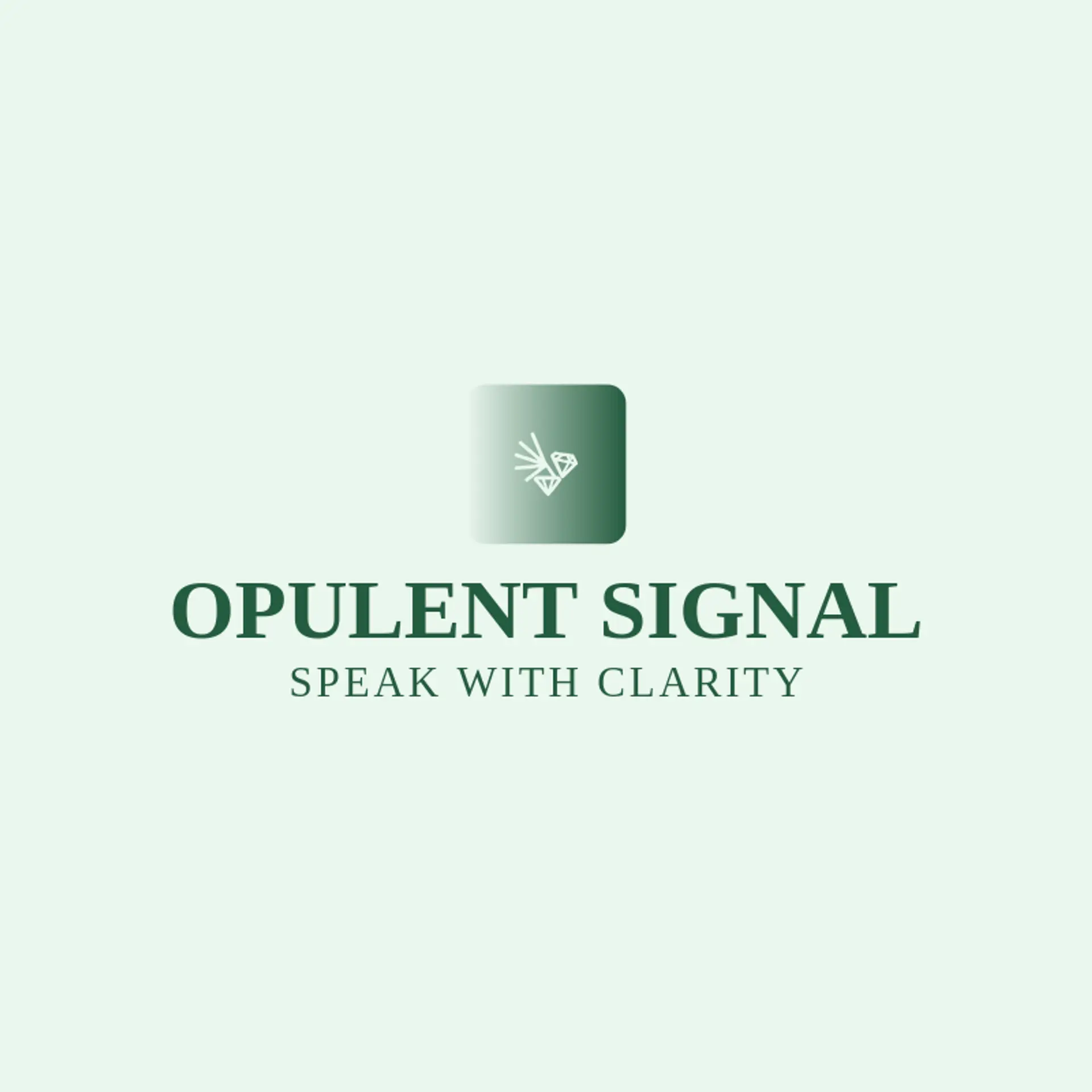 Opulent Signal logo for art deco