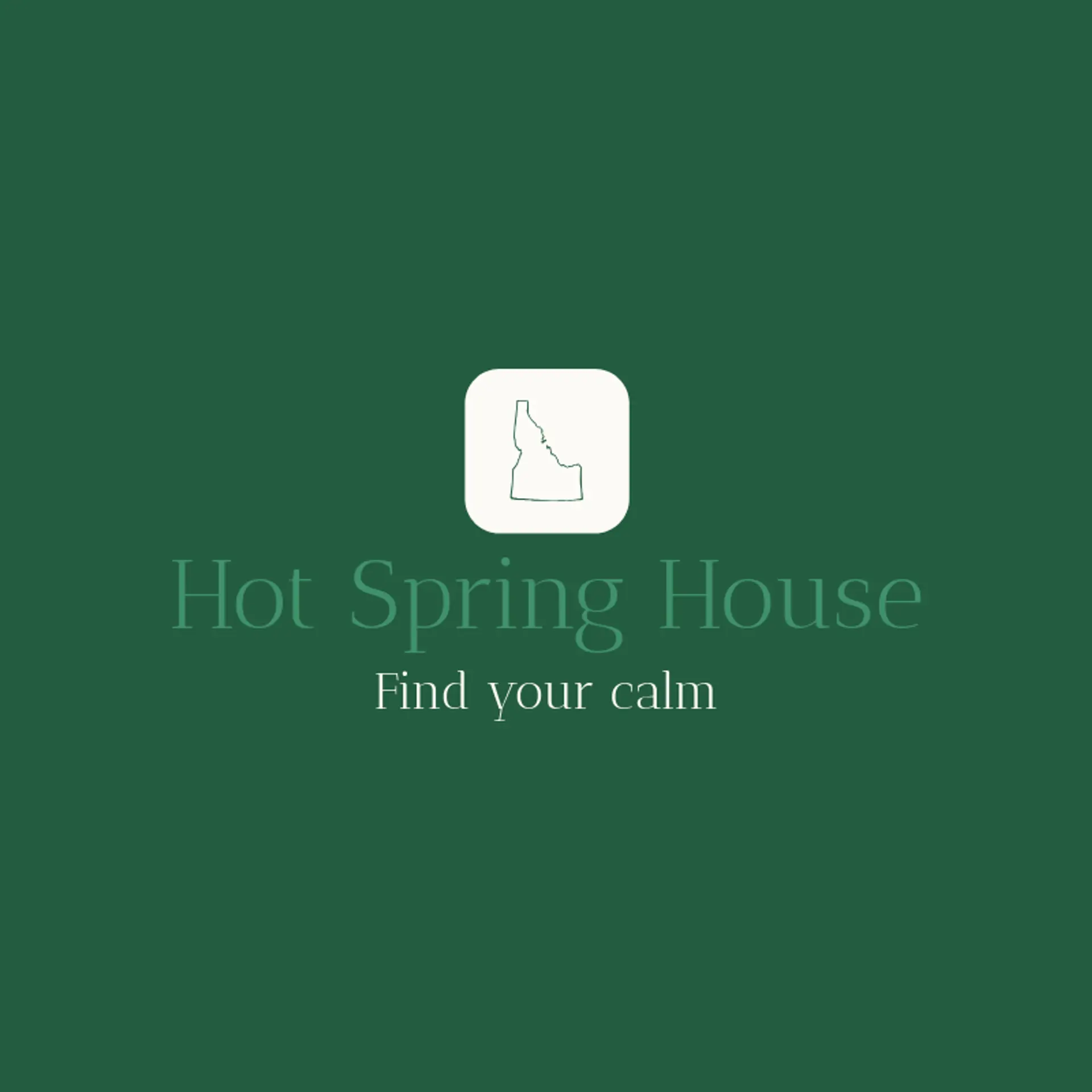 Hot Spring House logo for idaho
