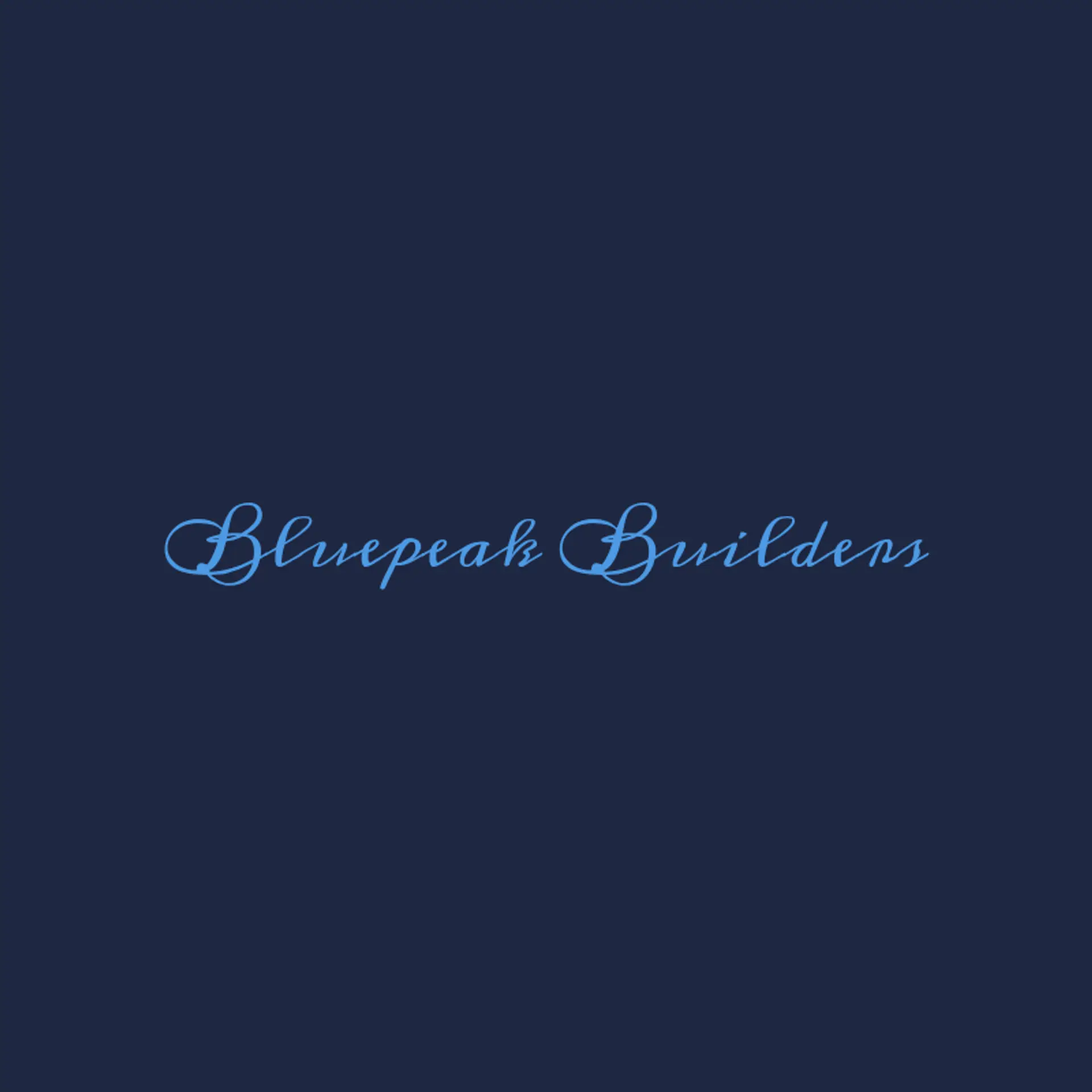 BluePeak Builders logo for house construction