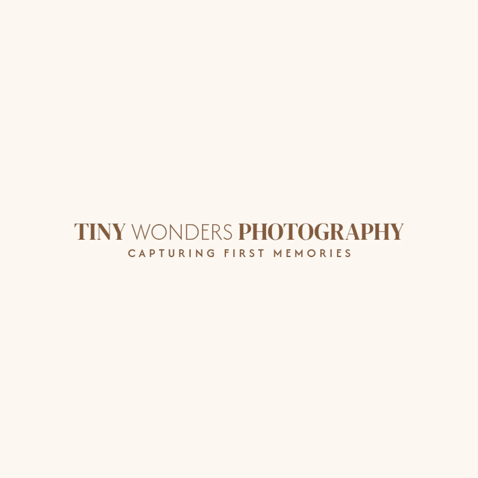 Tiny Wonders Photography logo for newborn photography