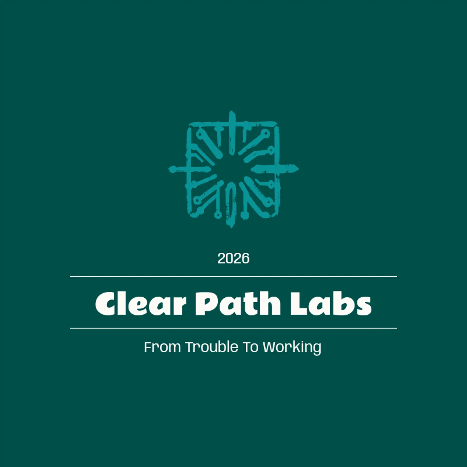 Clear Path Labs logo for computer