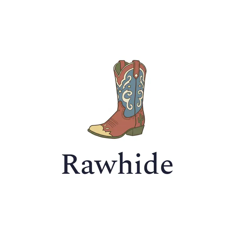 Cowboy boot illustrated cattle logo