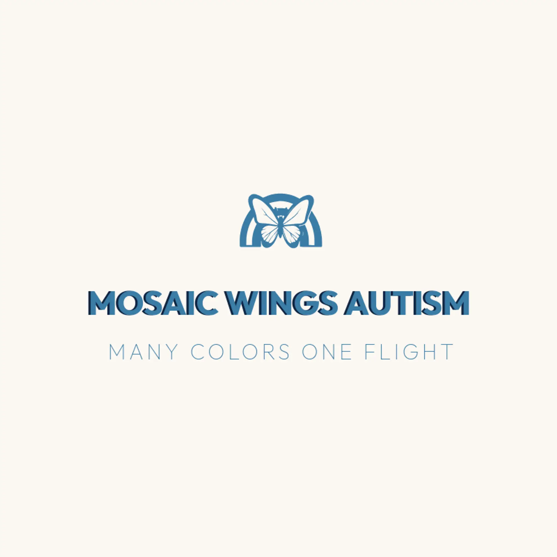 Mosaic Wings Autism logo for autism