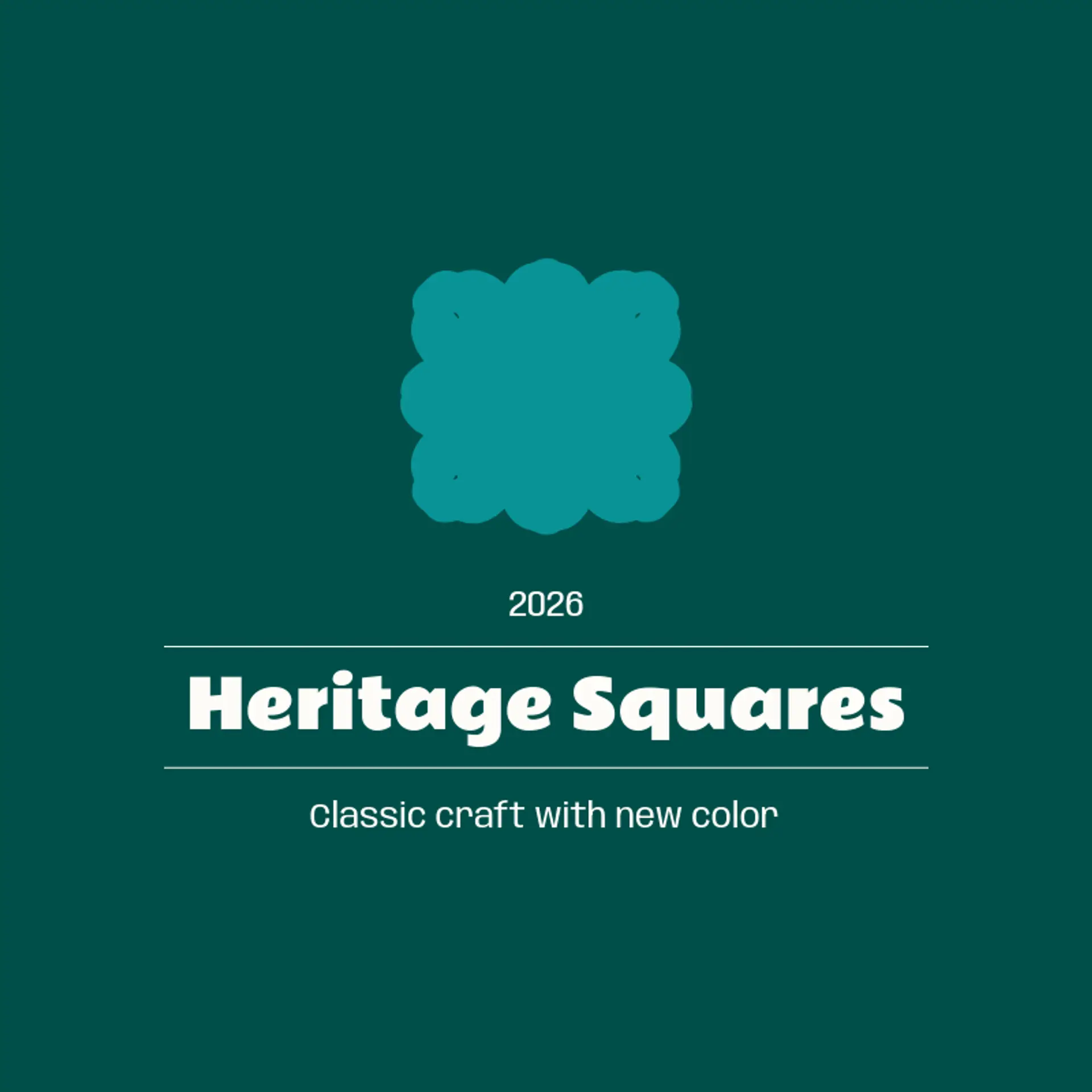 Heritage Squares logo for crochet
