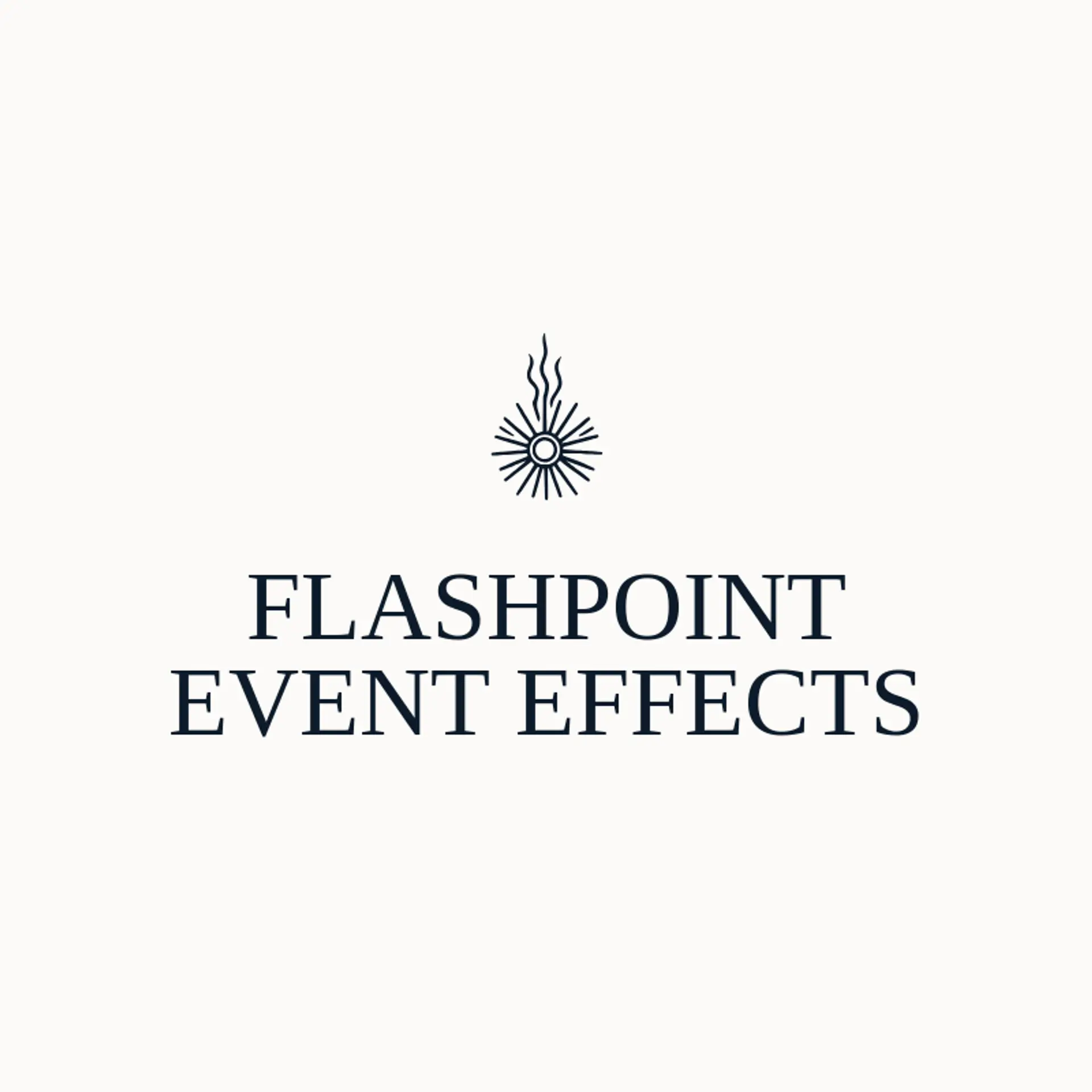 Flashpoint Event Effects logo for explosion