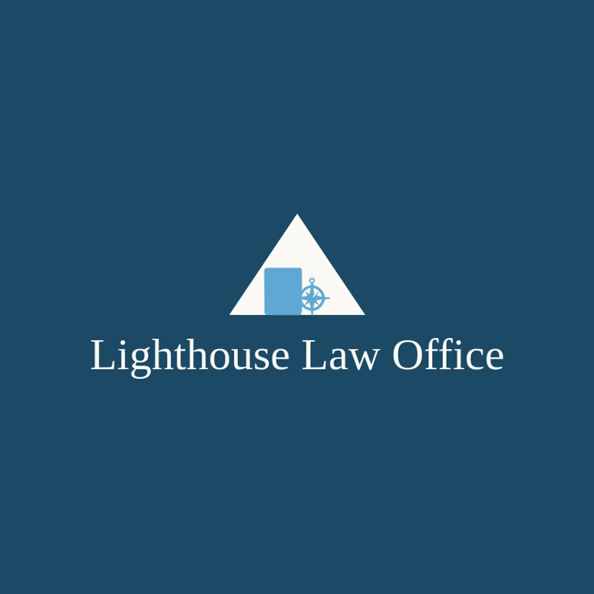 Lighthouse Law Office logo for legal services