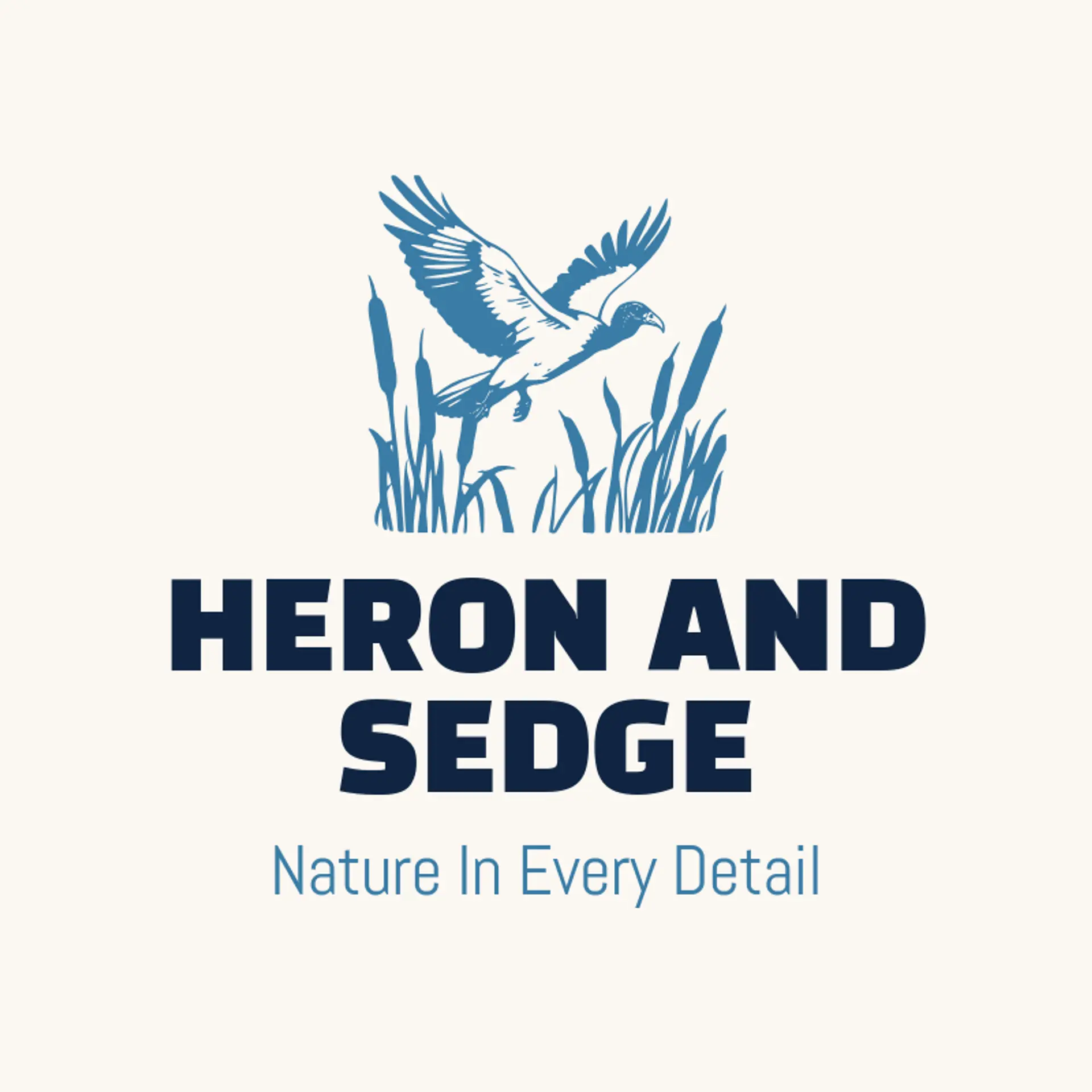 Heron and Sedge logo for marsh