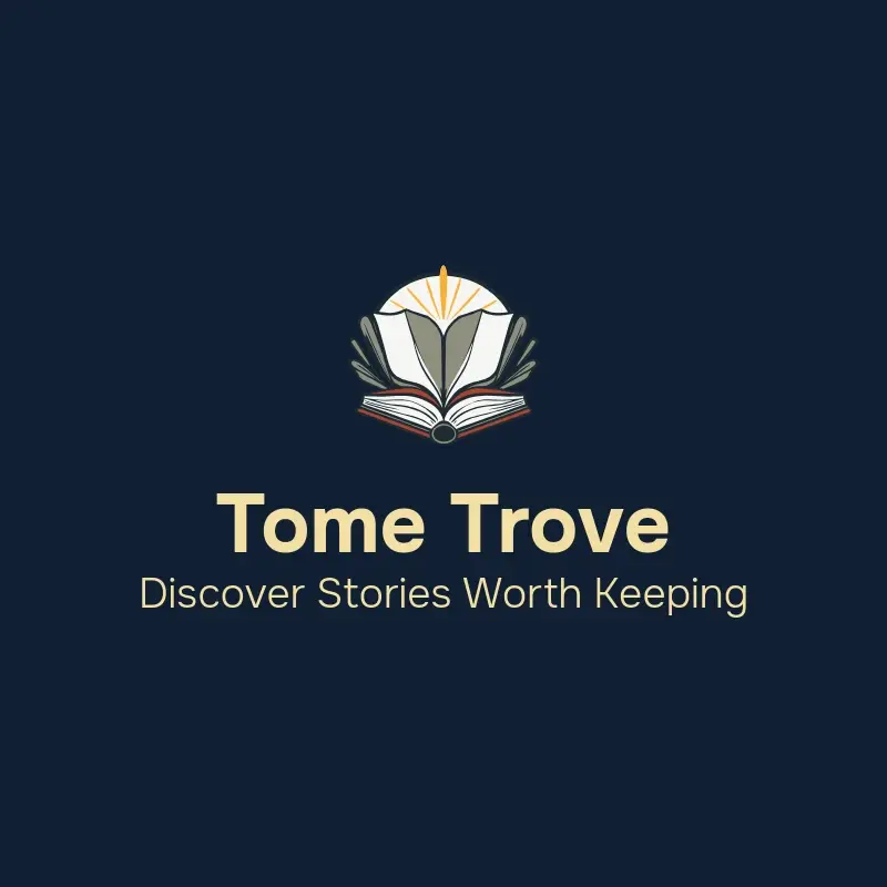 The bookstore name Tome Trove as a branded logo with a color icon