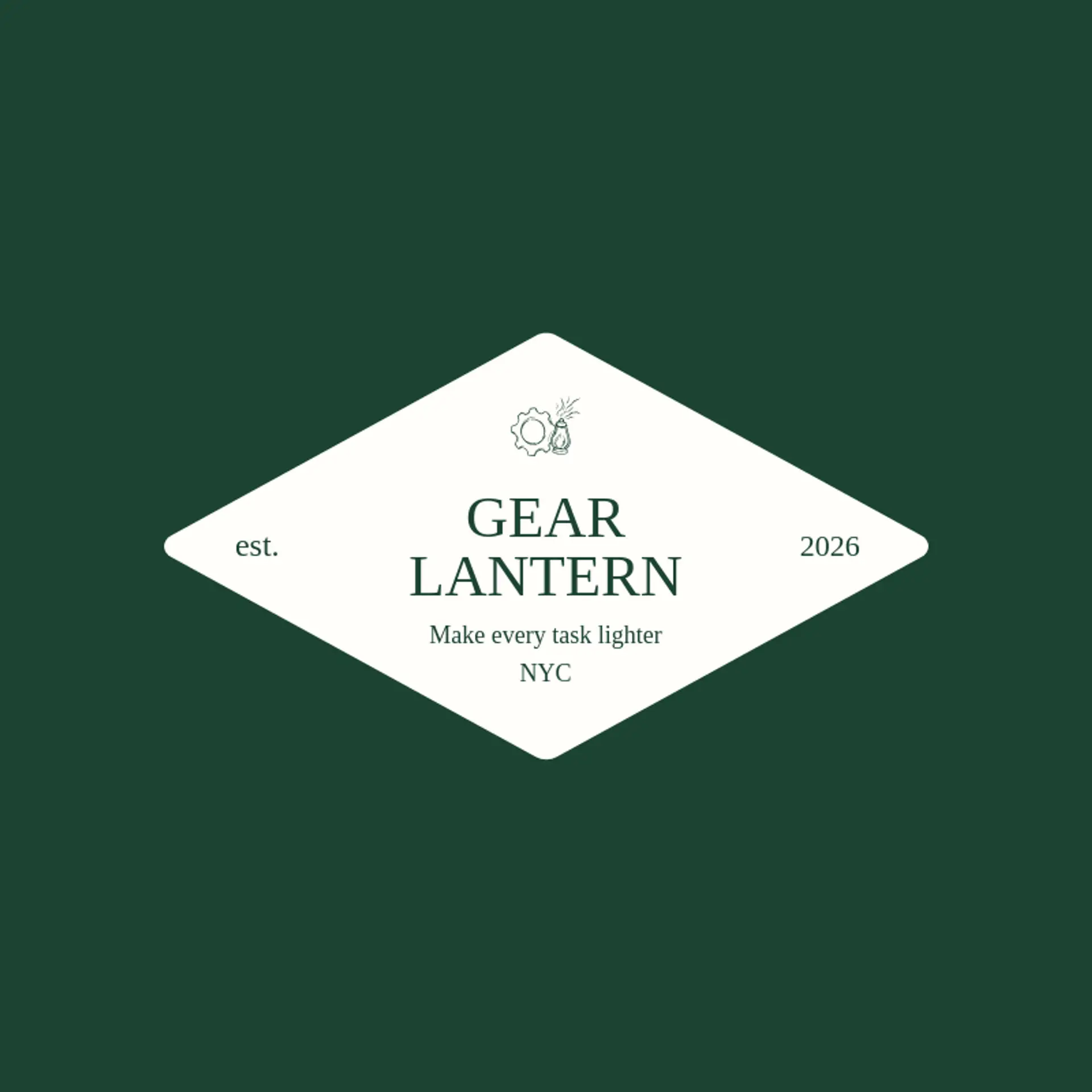 Gear Lantern logo for software