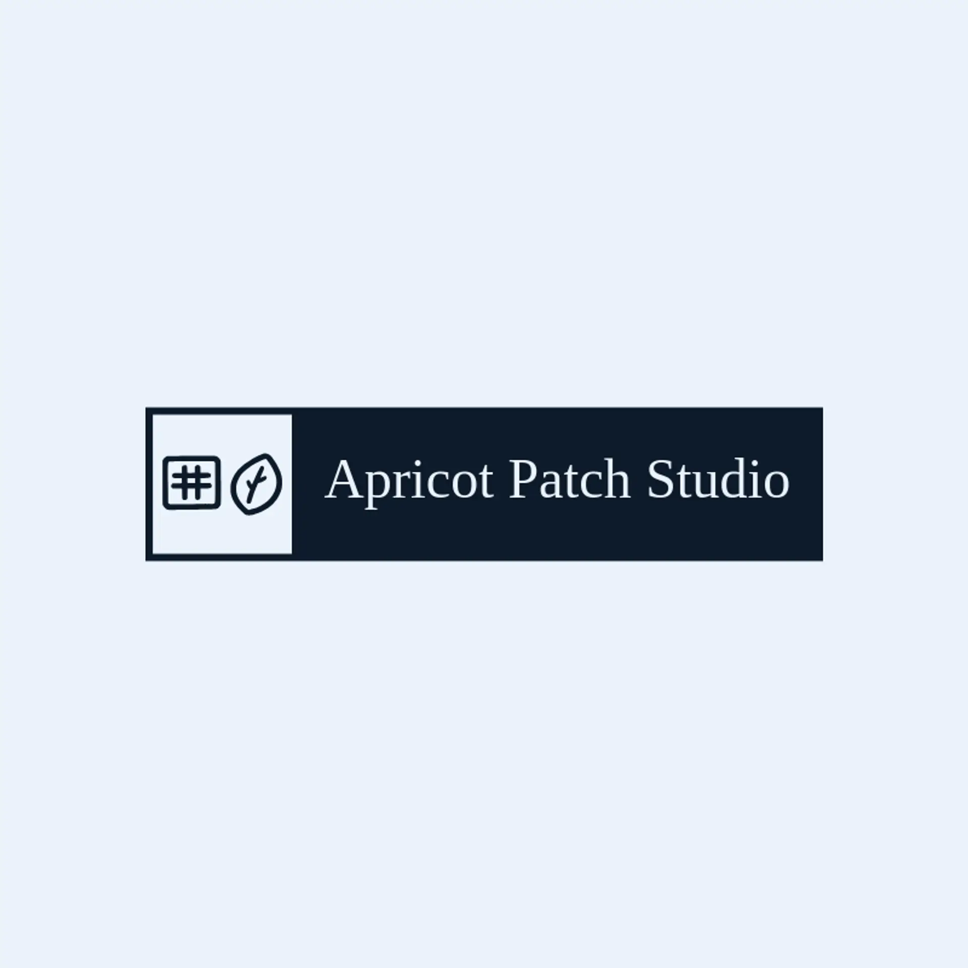 Apricot Patch Studio logo for sewing