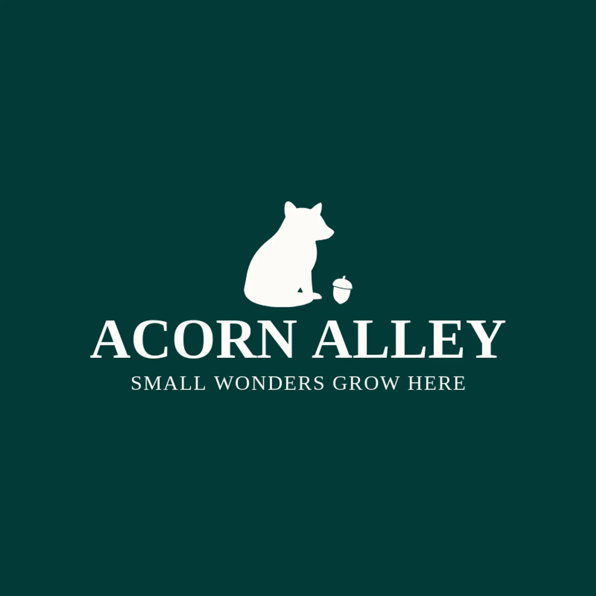 Acorn Alley logo for raccoon