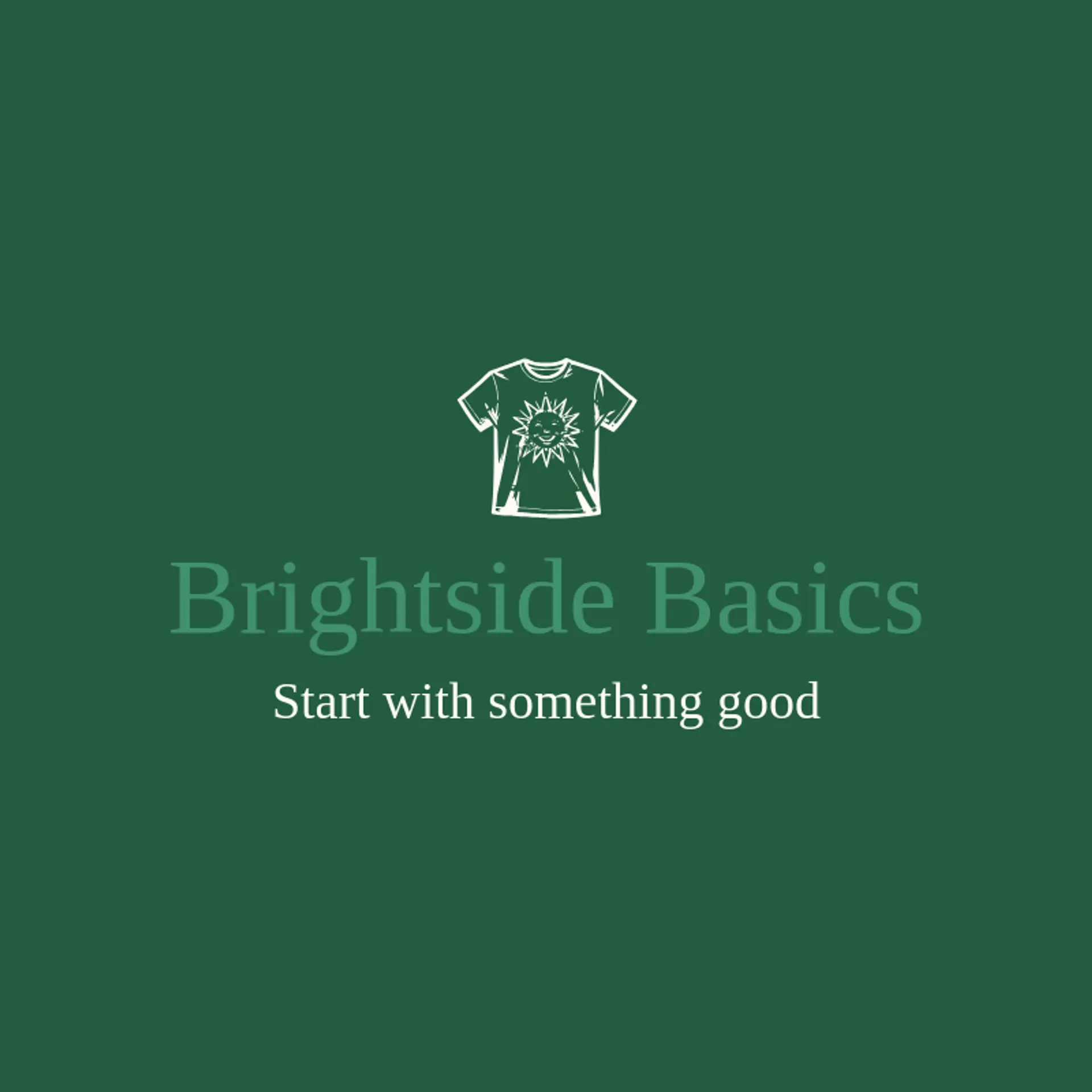 Brightside Basics logo for apparel