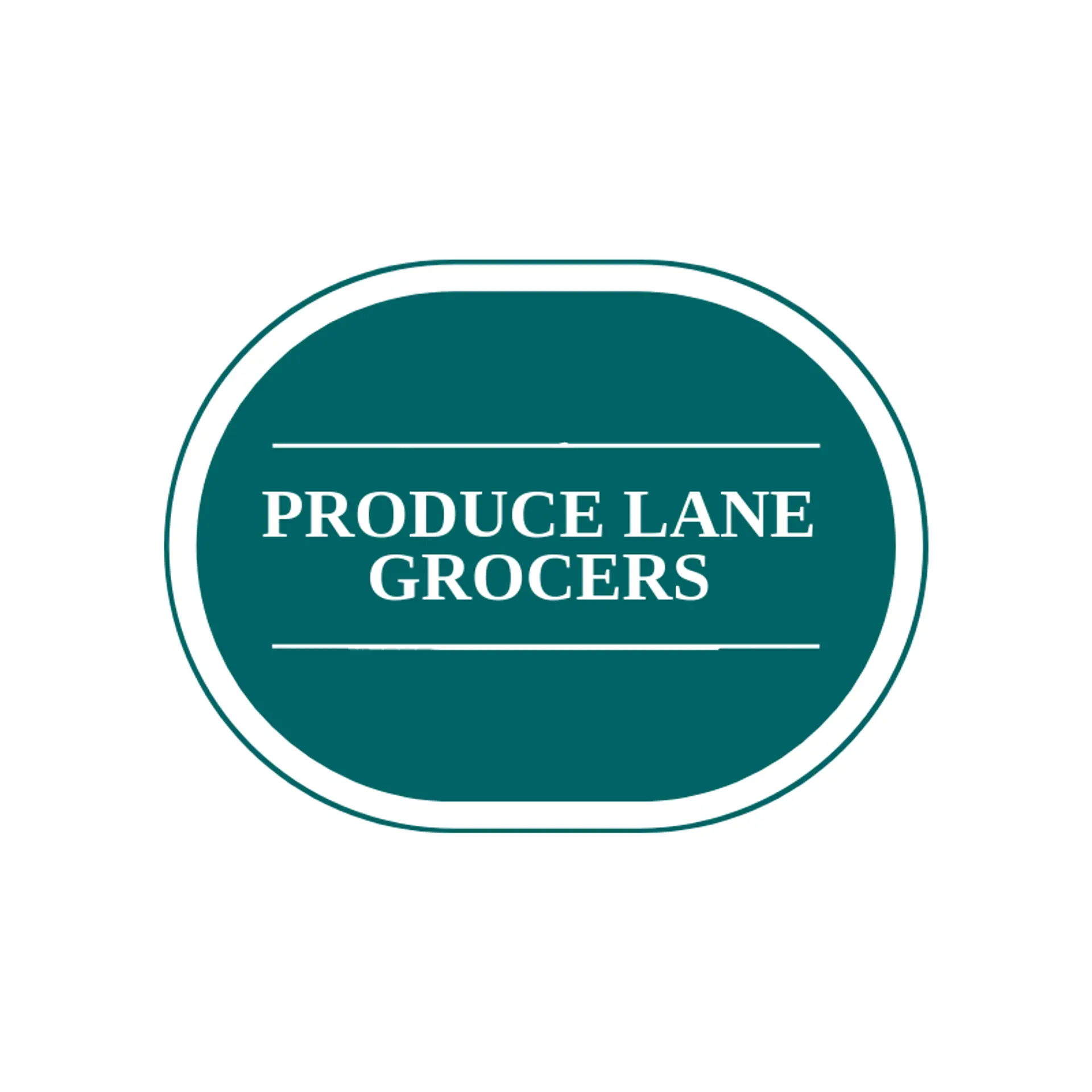 Produce Lane Grocers logo for grocery store