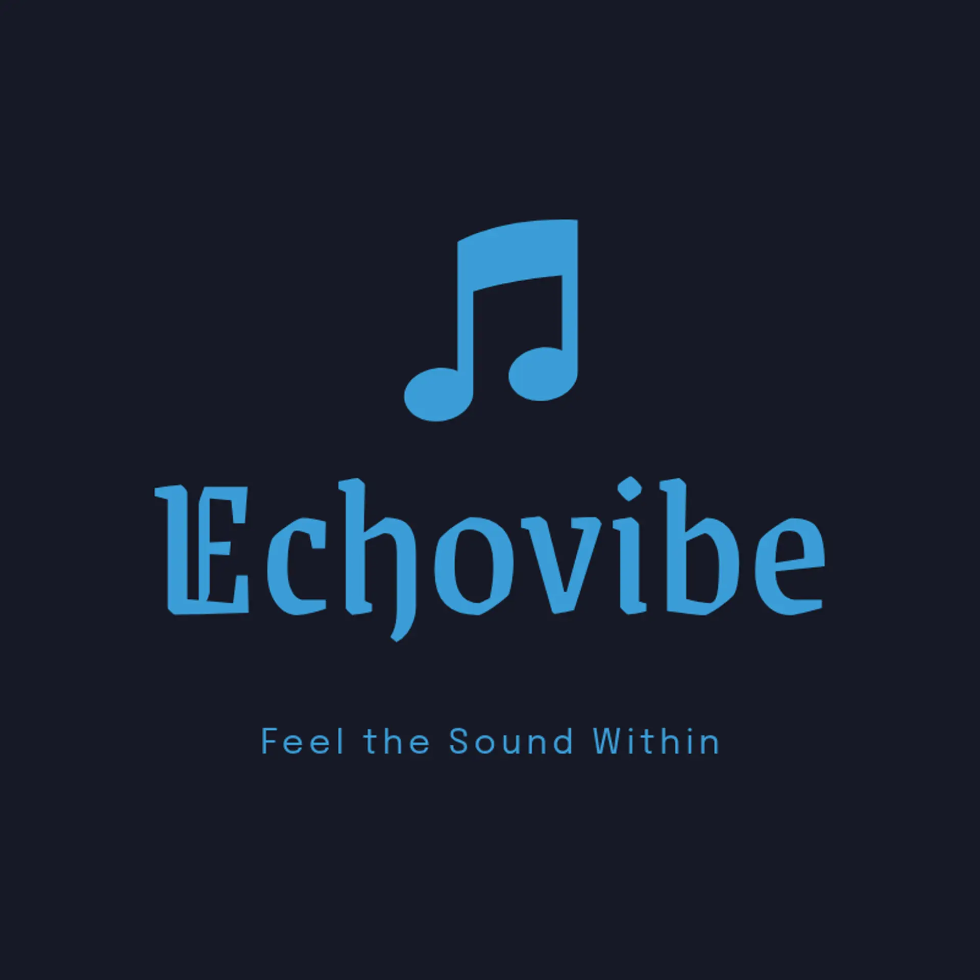 EchoVerse logo for music artist