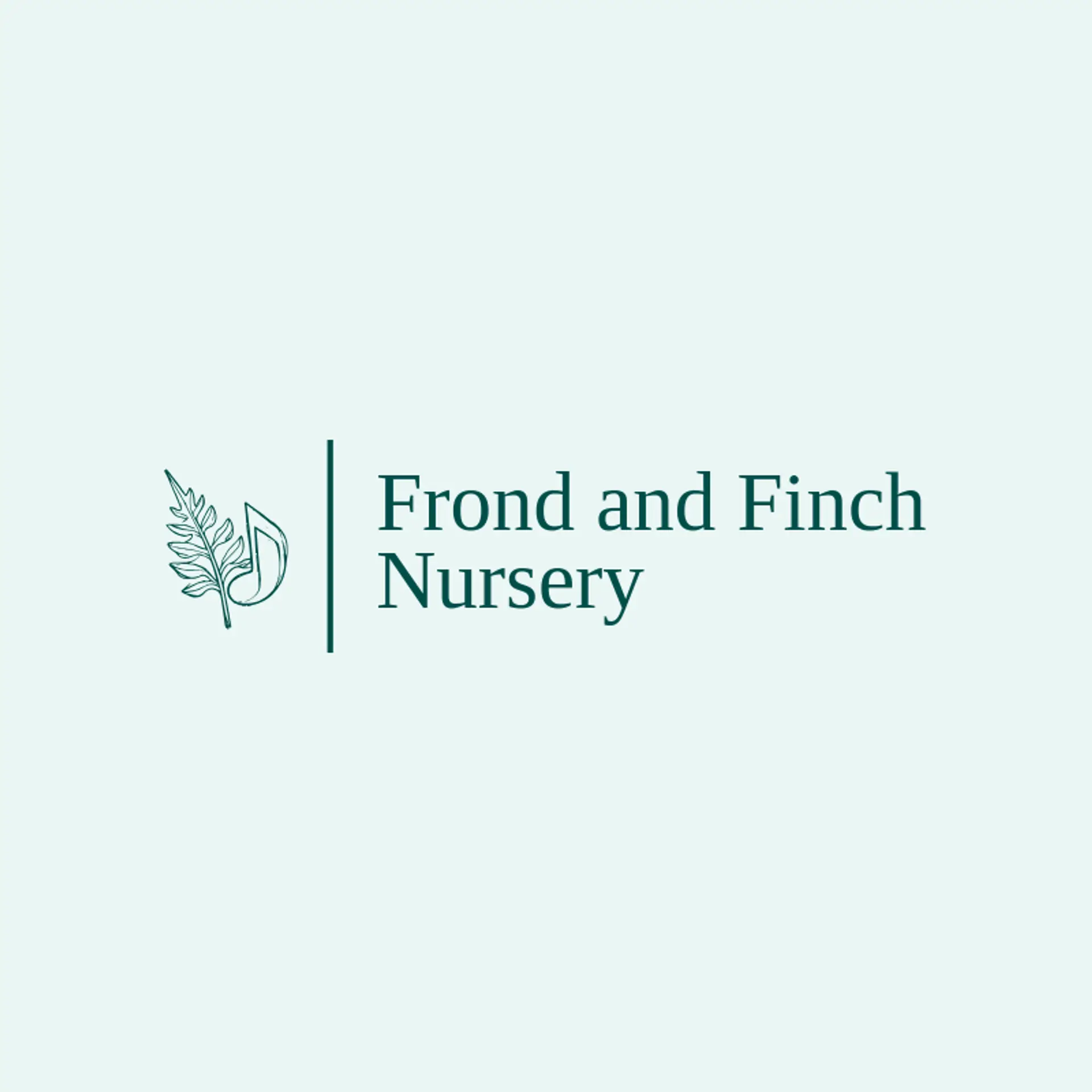 Frond and Finch Nursery logo for fern