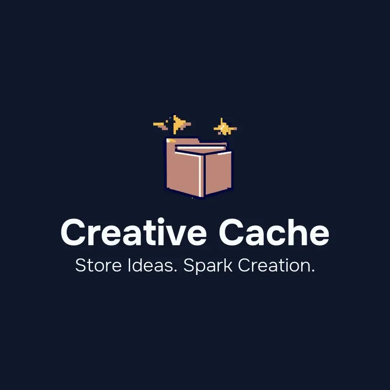 The username Creative Cache as a branded logo with a color icon