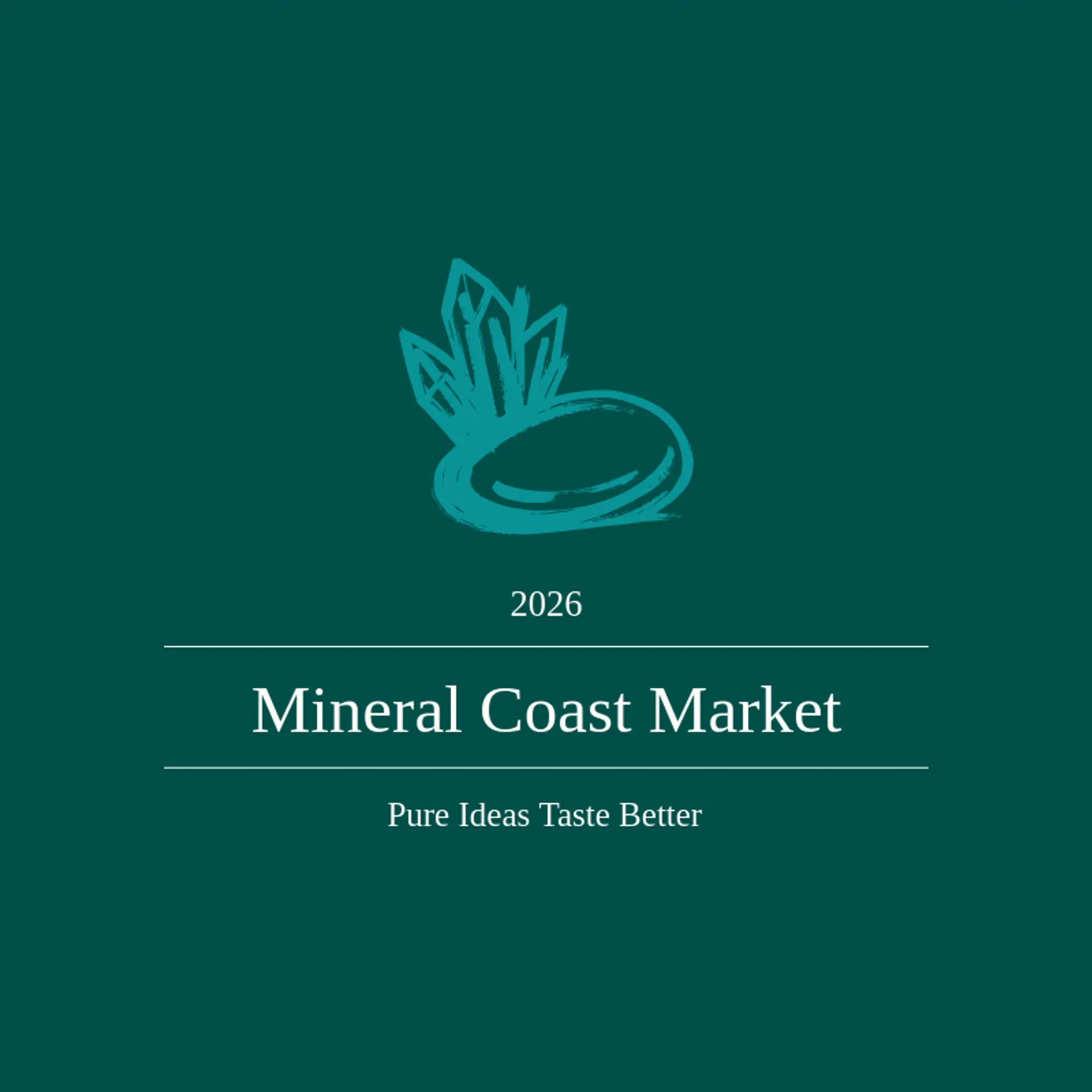 Mineral Coast Market logo for salt
