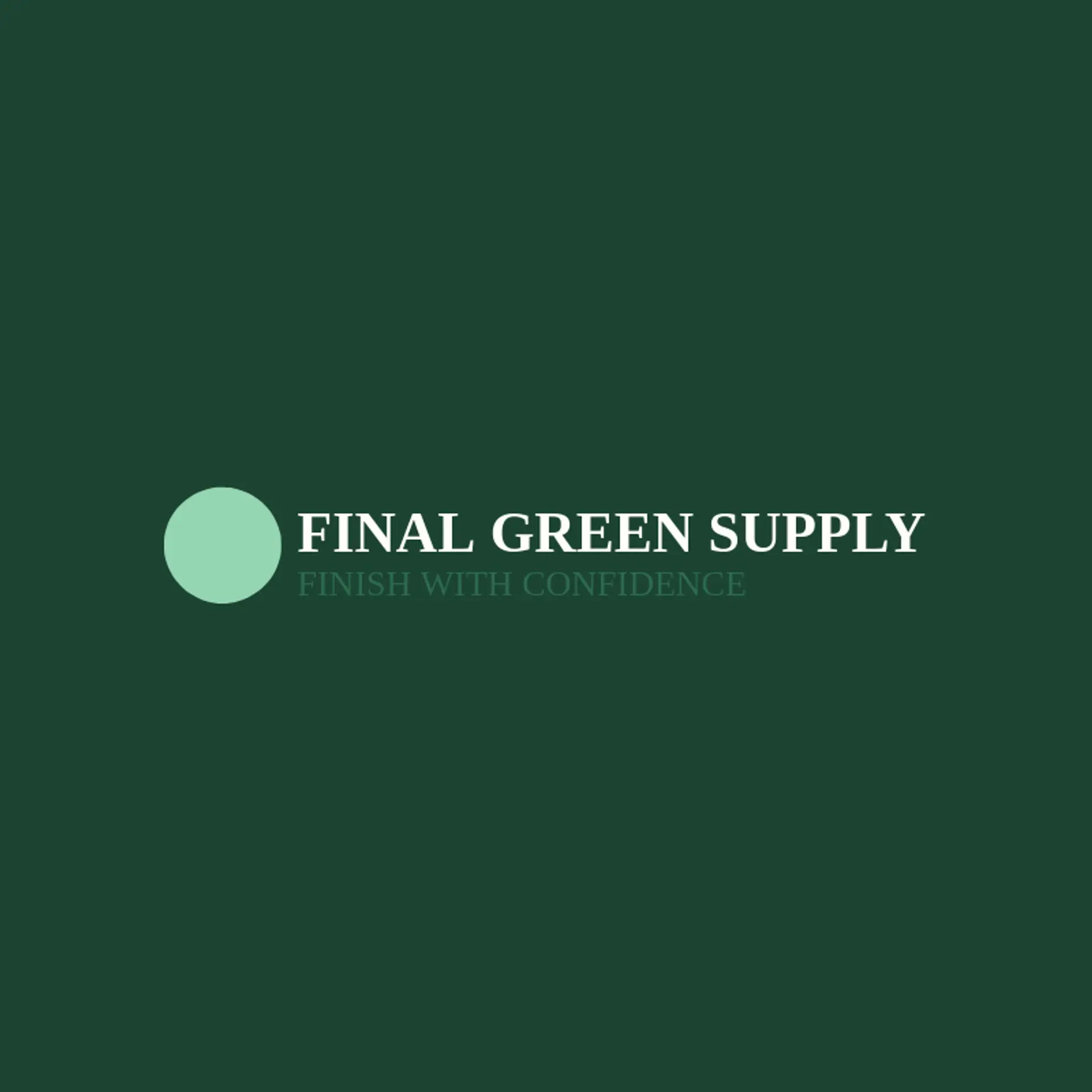 Final Green Supply logo for golf ball