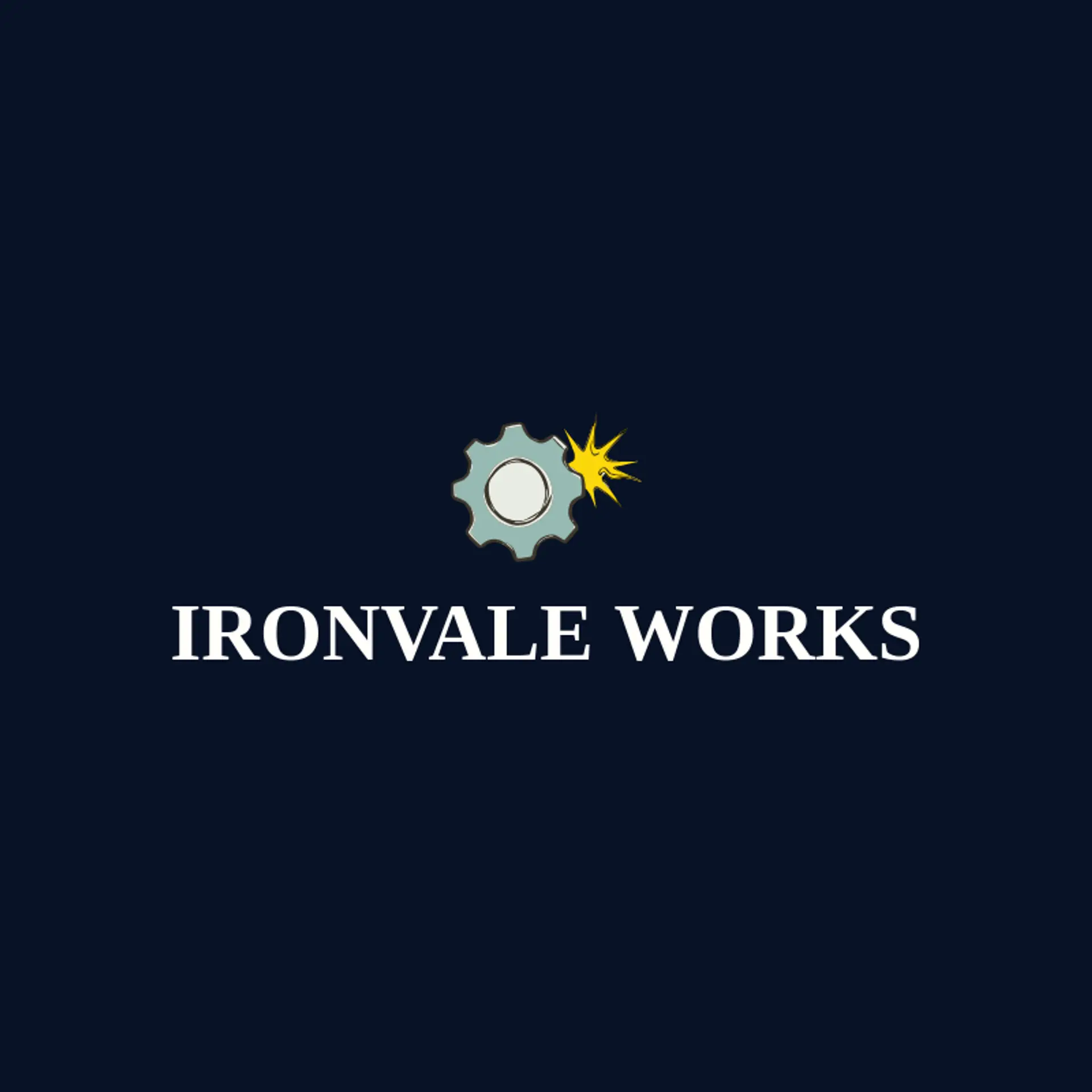 Ironvale Works logo for manufacturing