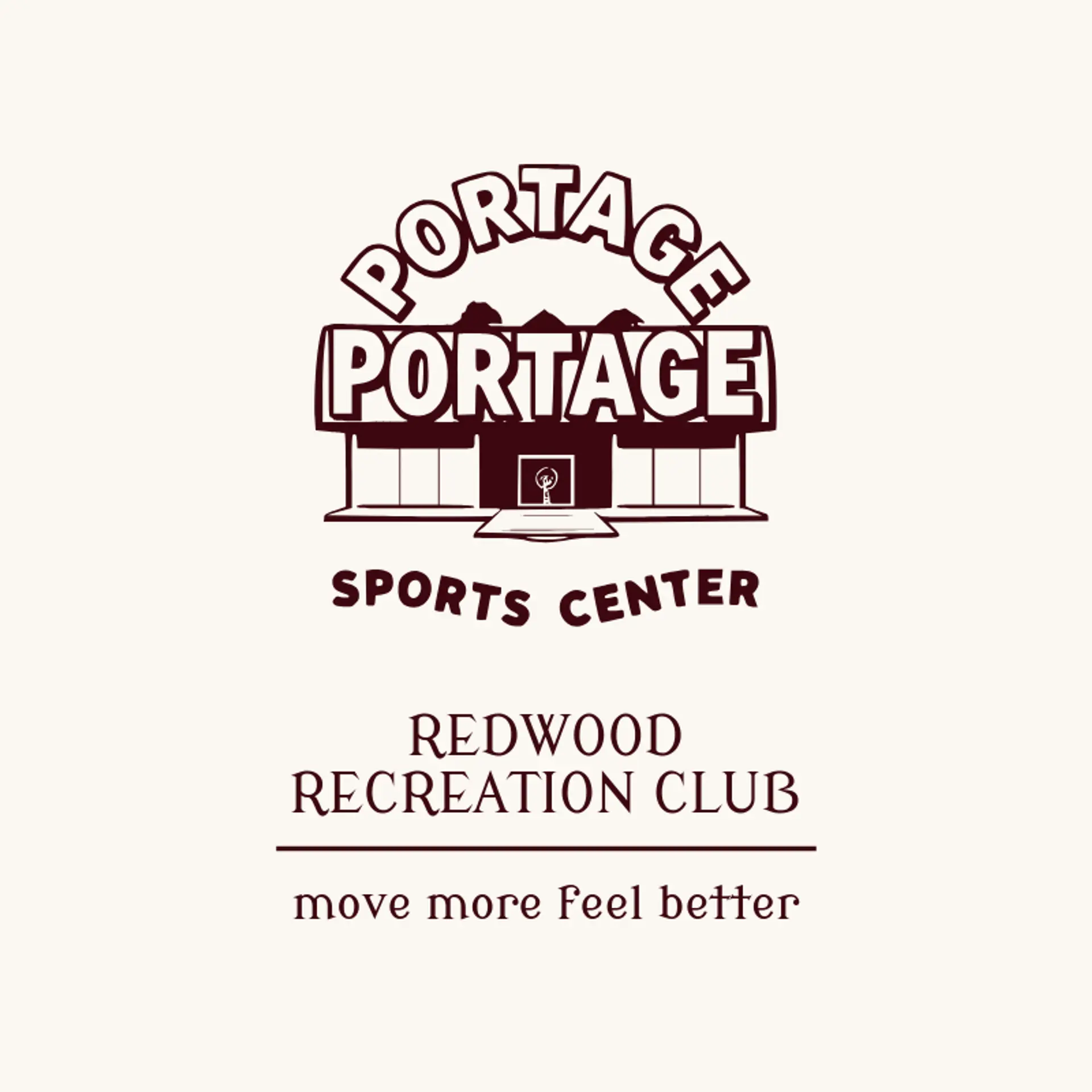 Redwood Recreation Club logo for sports center