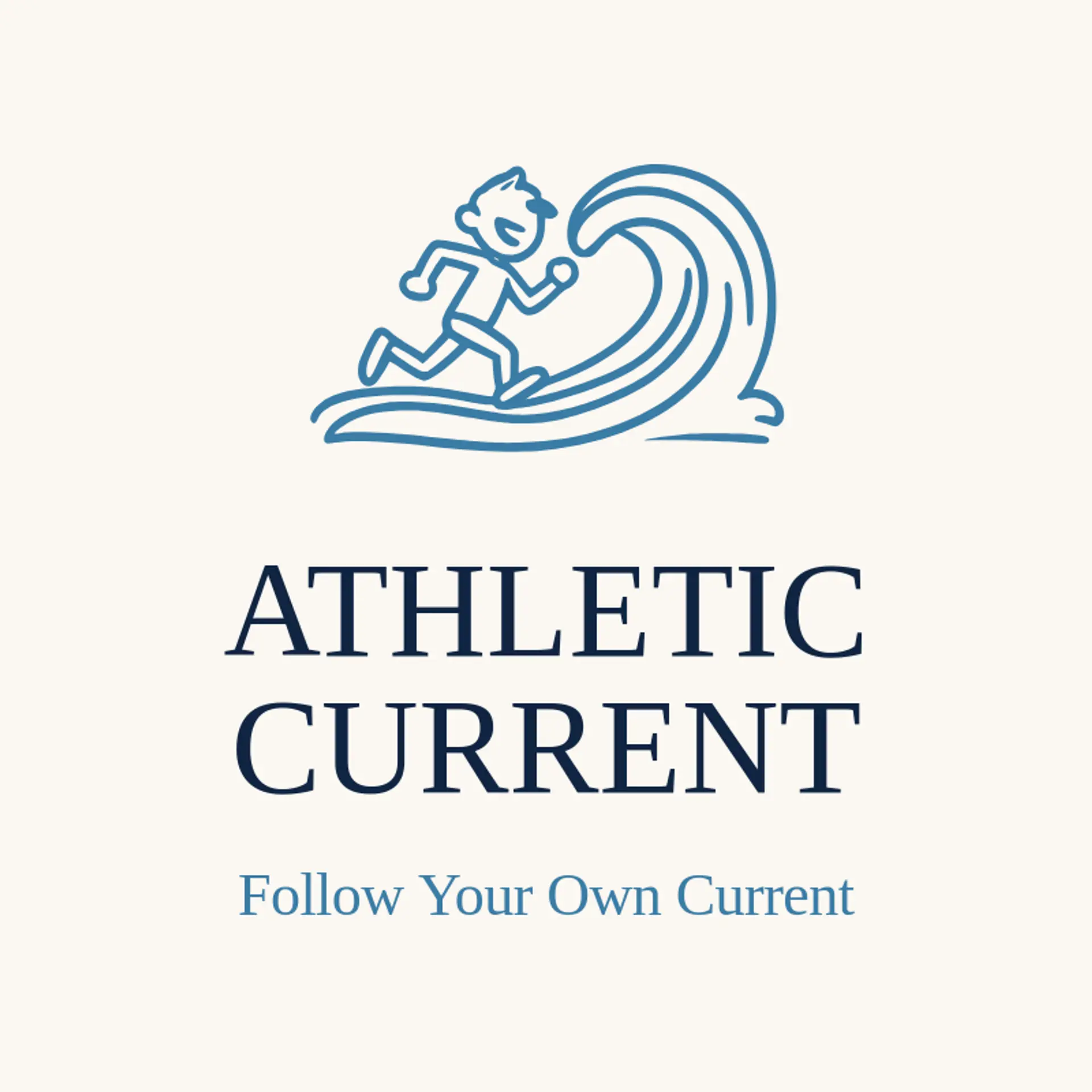 Athletic Current logo for runner