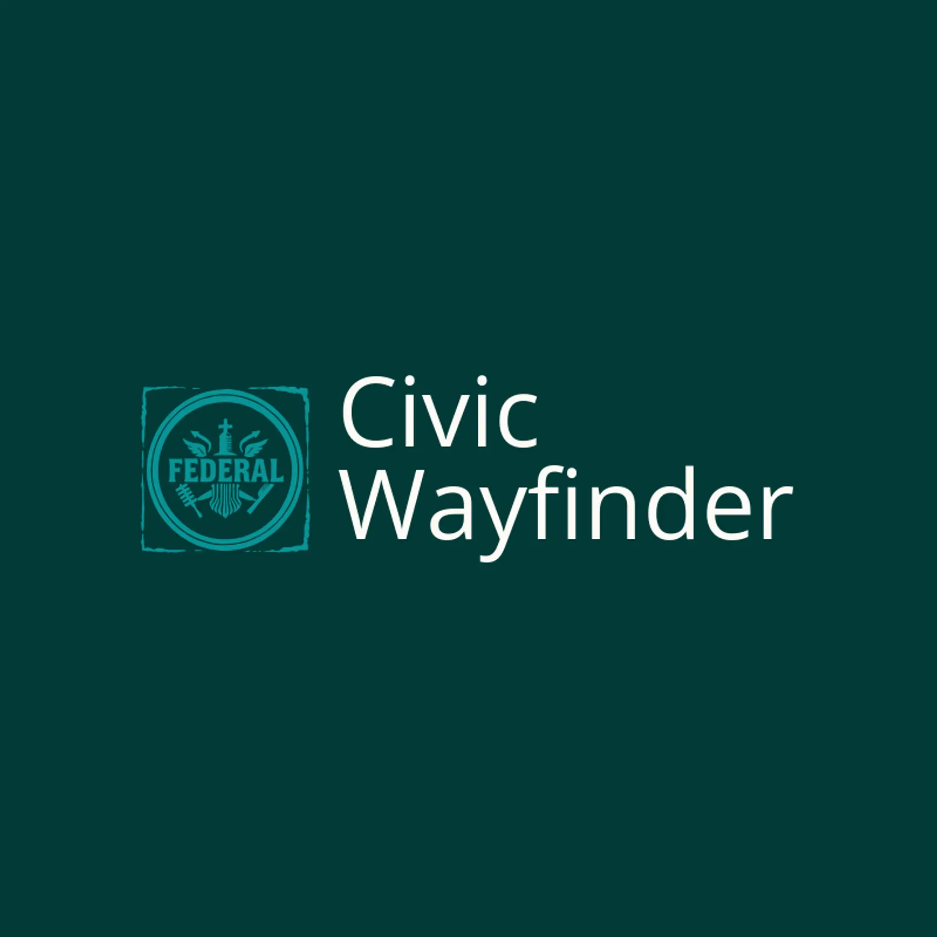 Civic Wayfinder logo for Federal Logo Ideas
