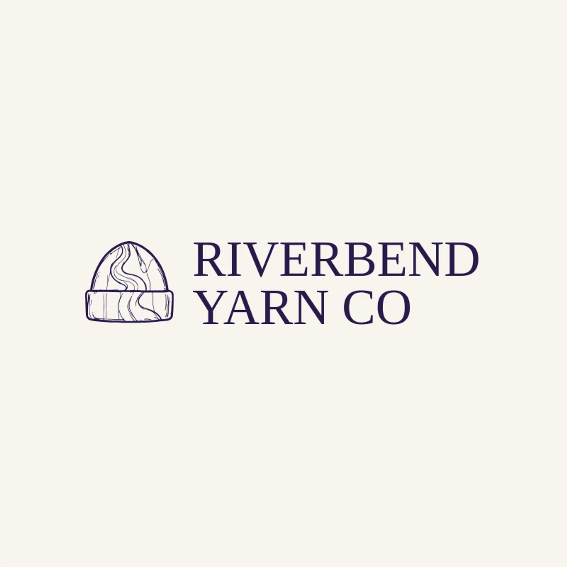 Riverbend Yarn Co logo for beanie