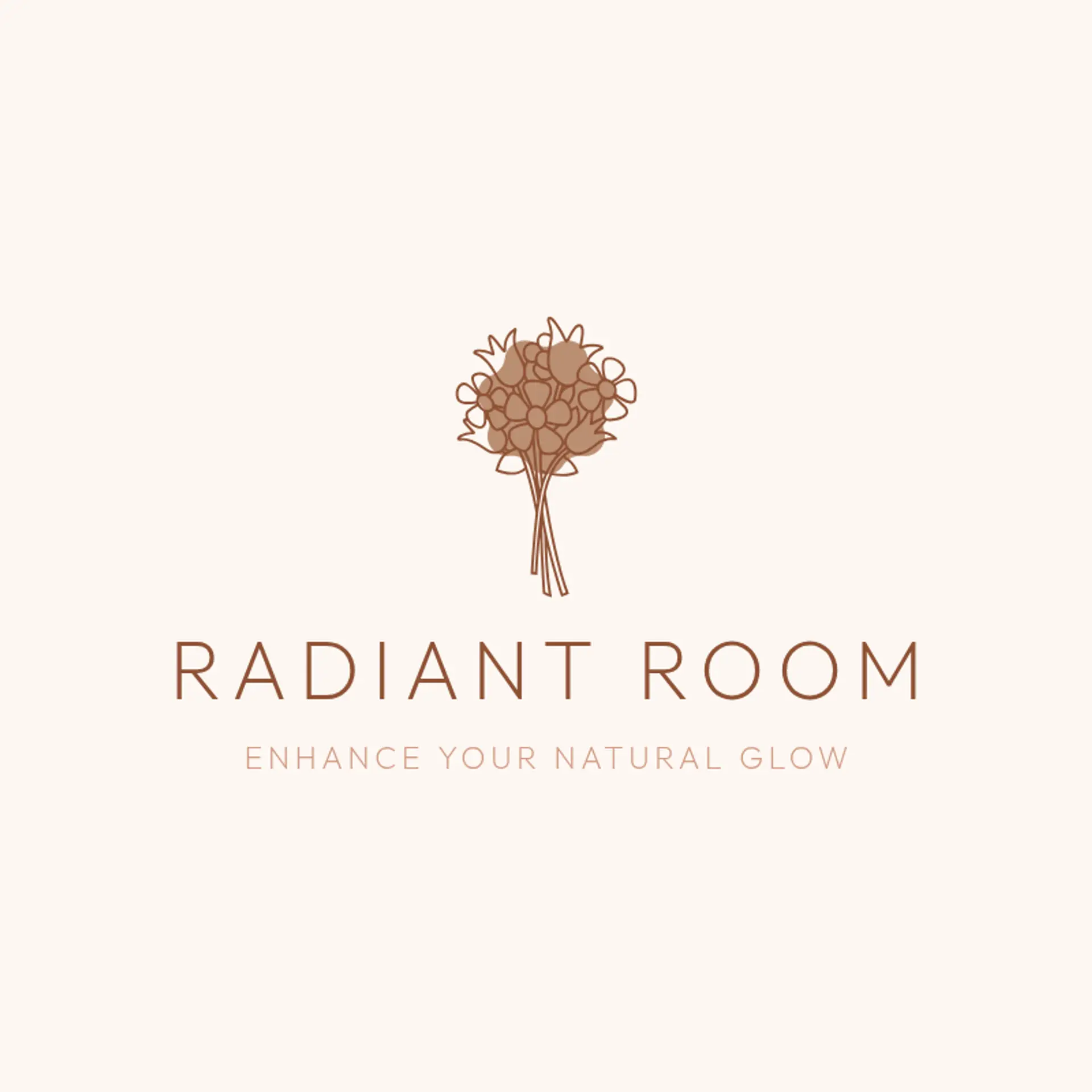 Radiant Room logo for beauty salon