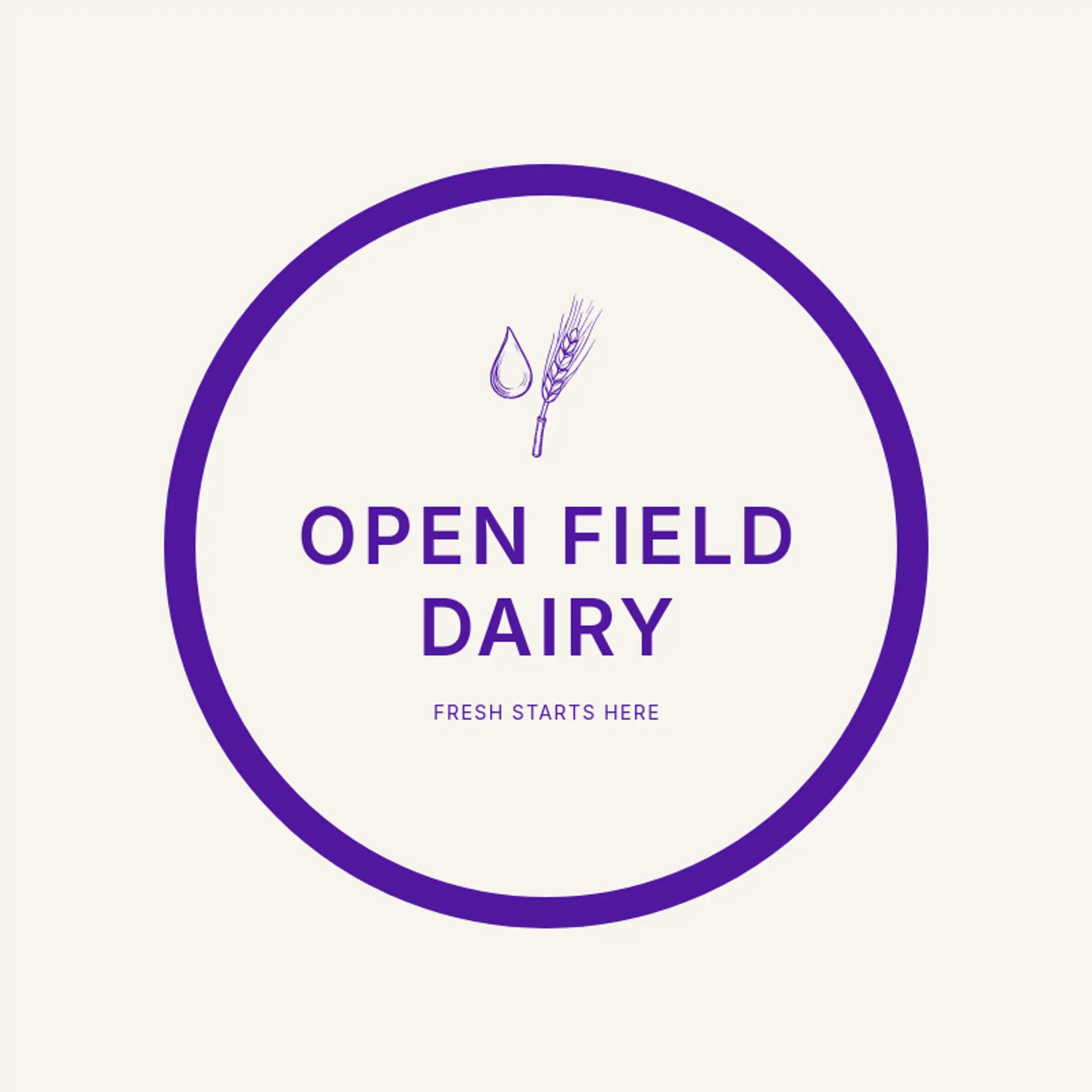 Open Field Dairy logo for dairy