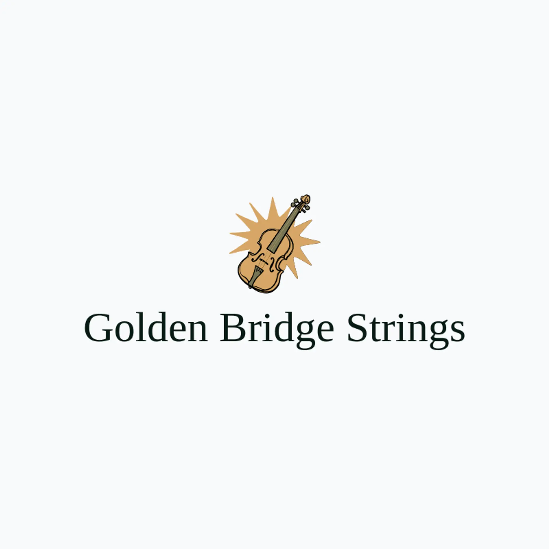 Golden Bridge Strings logo for violin