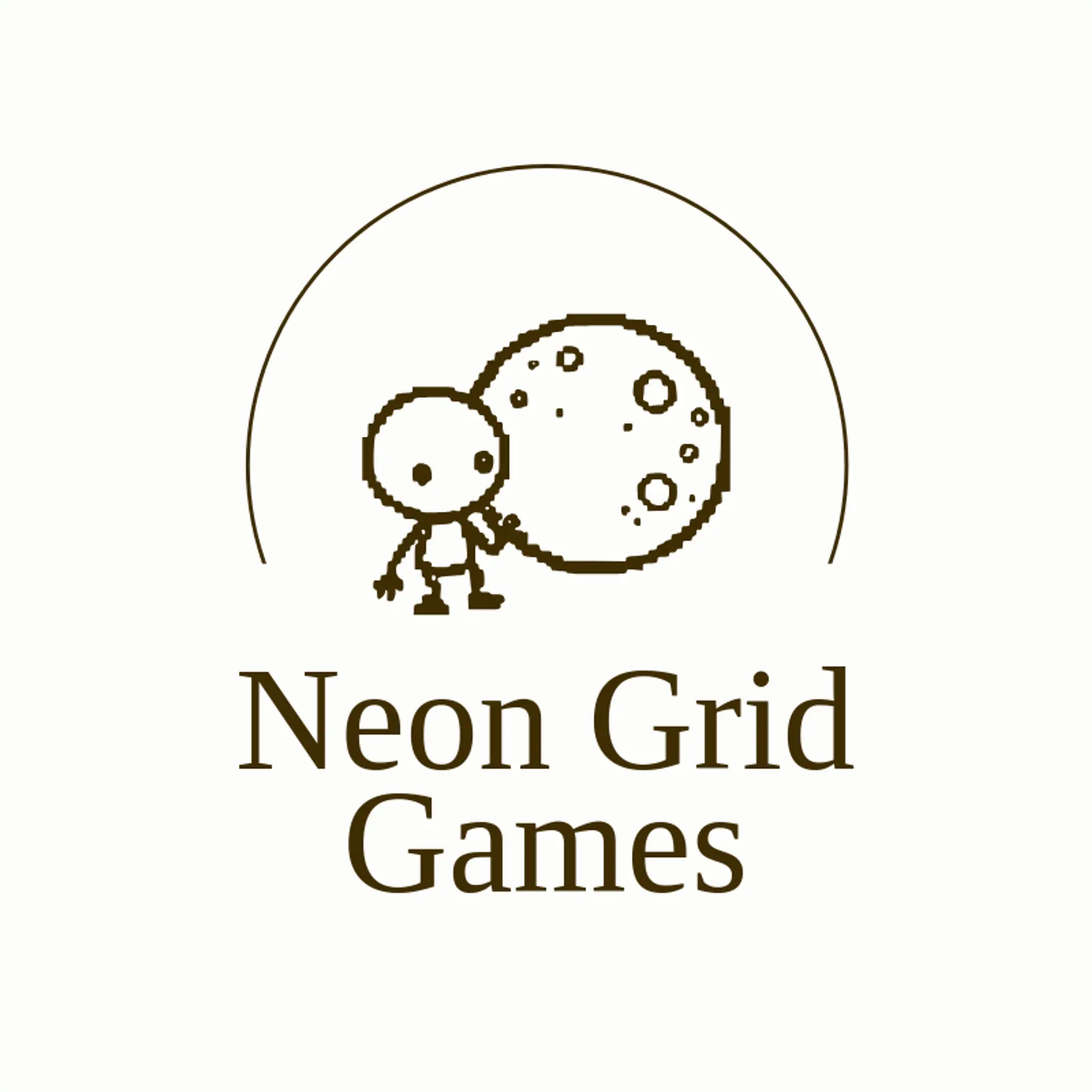 Neon Grid Games logo for pixelated
