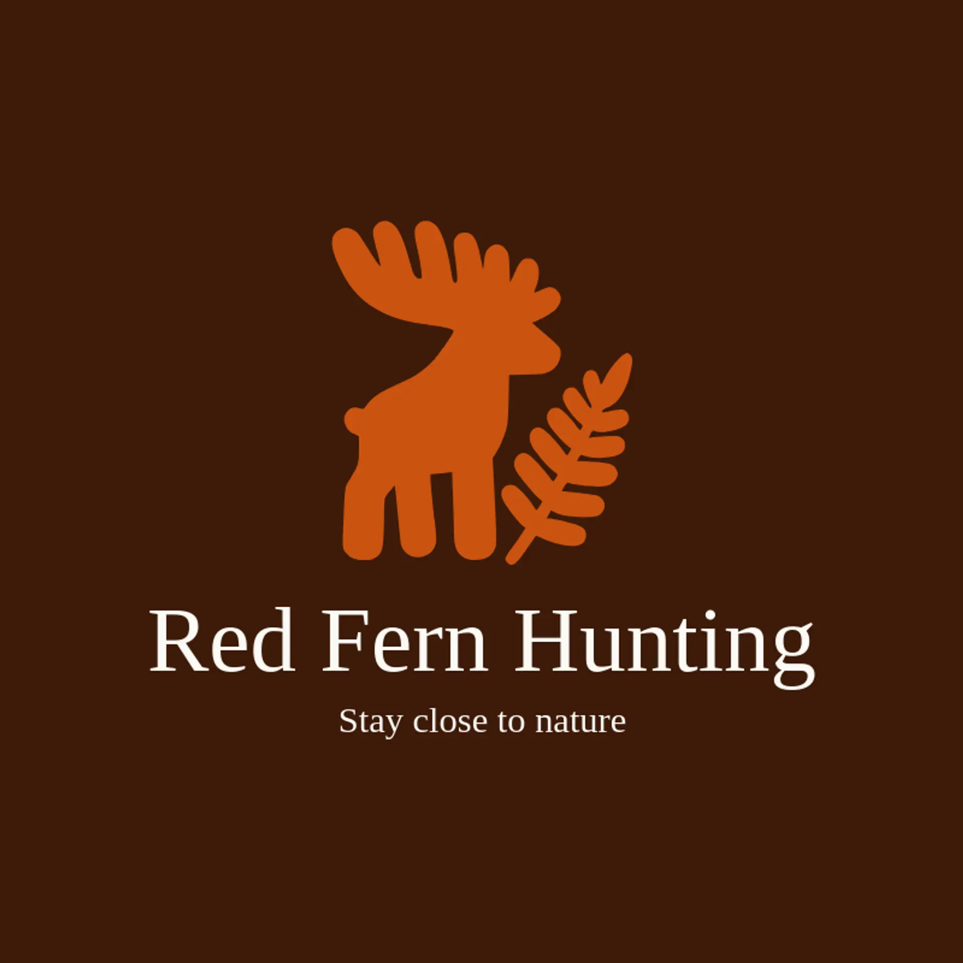 Red Fern Hunting logo for deer hunting