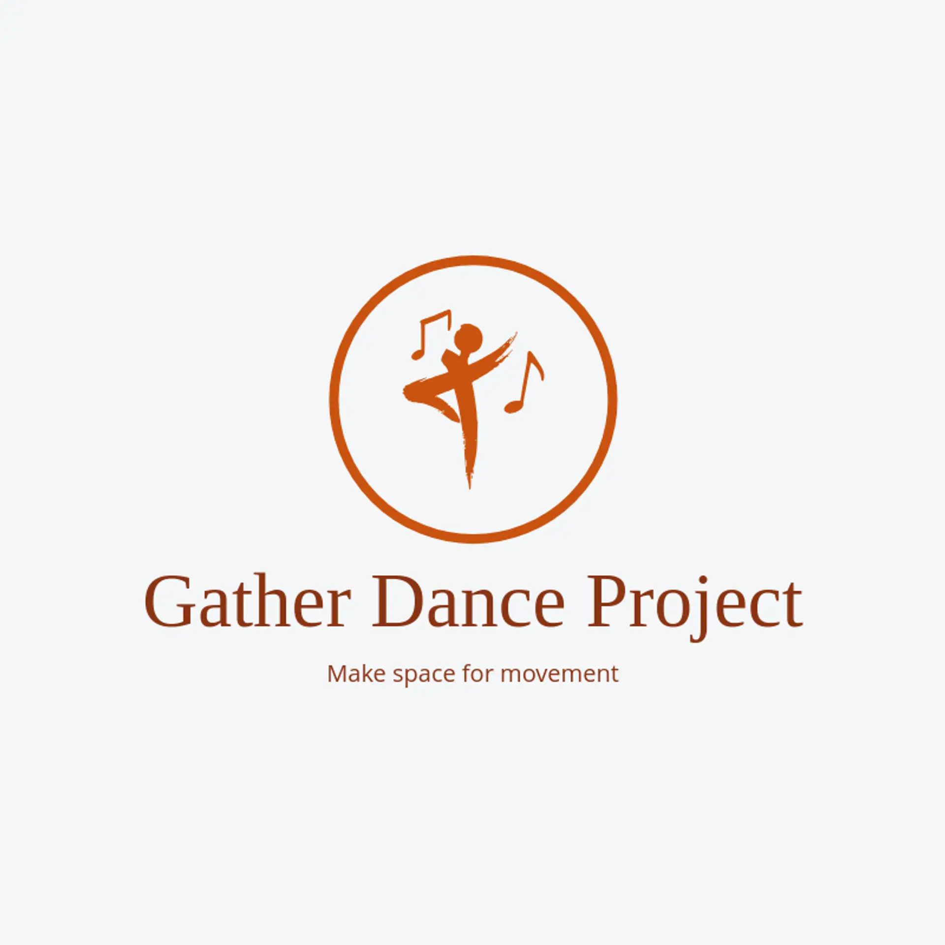 Gather Dance Project logo for dance studio