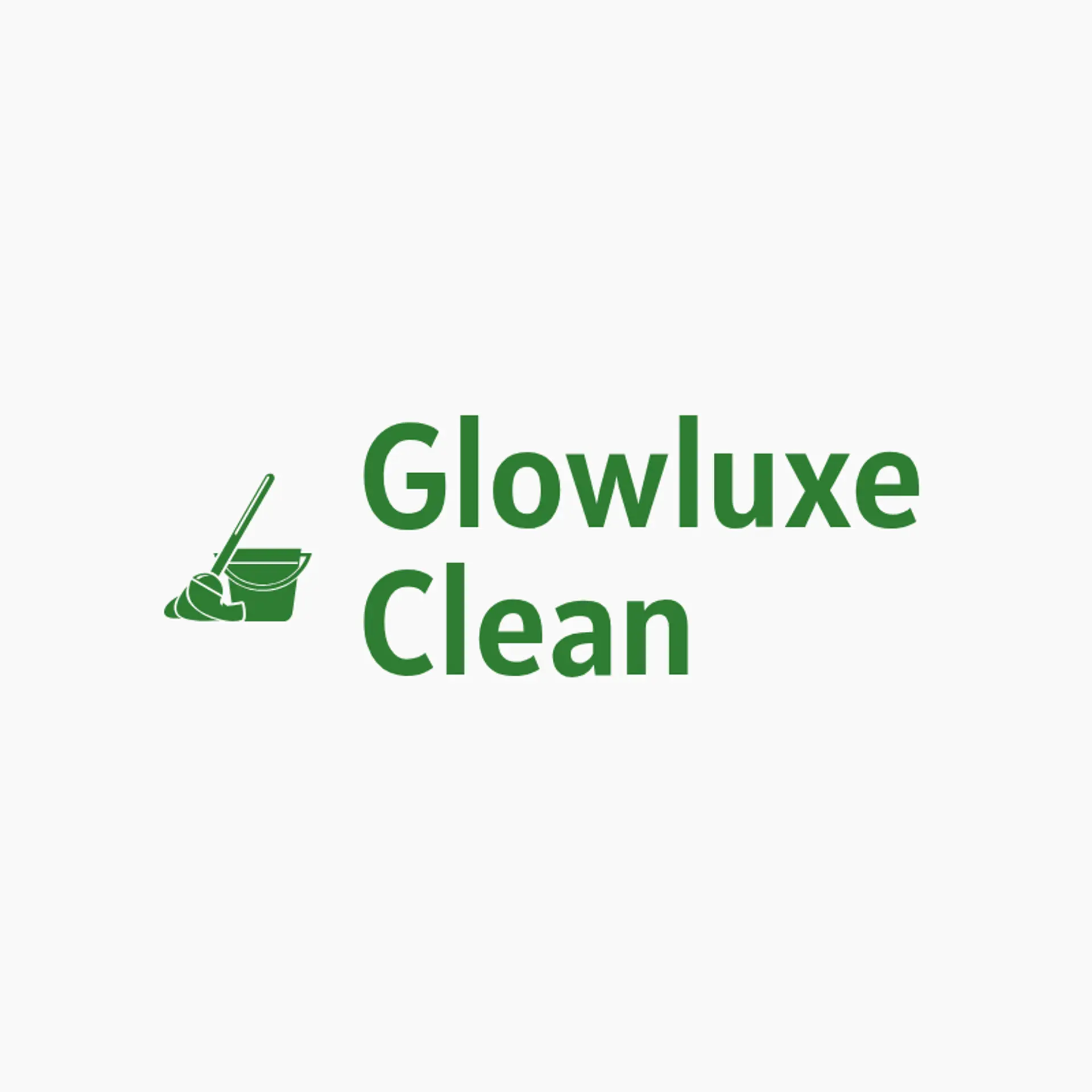 GlowLuxe Clean logo for cleaning services