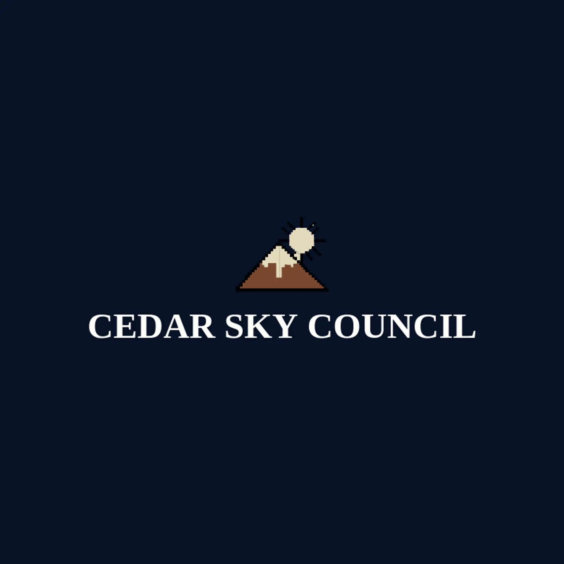 Cedar Sky Council logo for native american