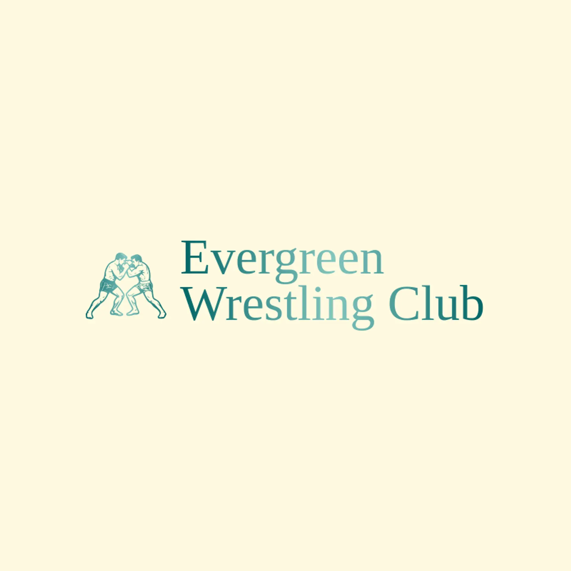 Evergreen Wrestling Club logo for pro wrestling
