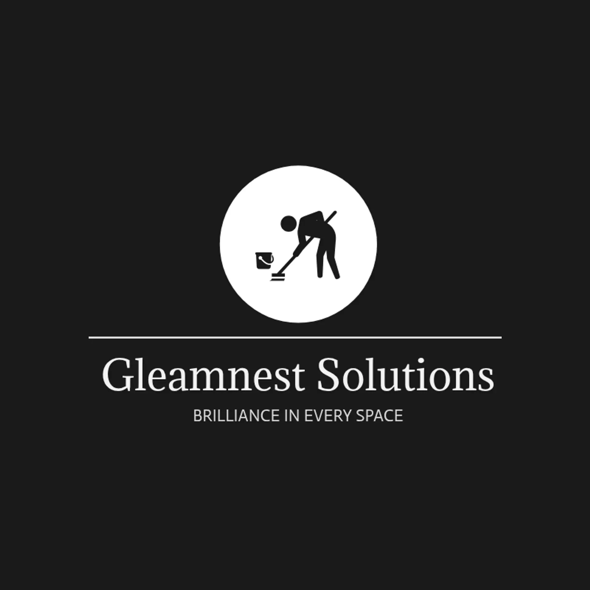 GleamNest Solutions logo for cleaning