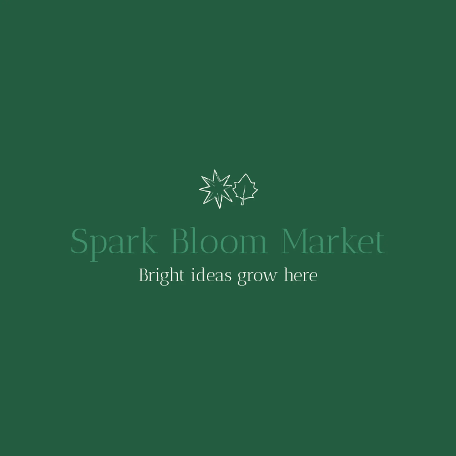 Spark Bloom Market logo for star