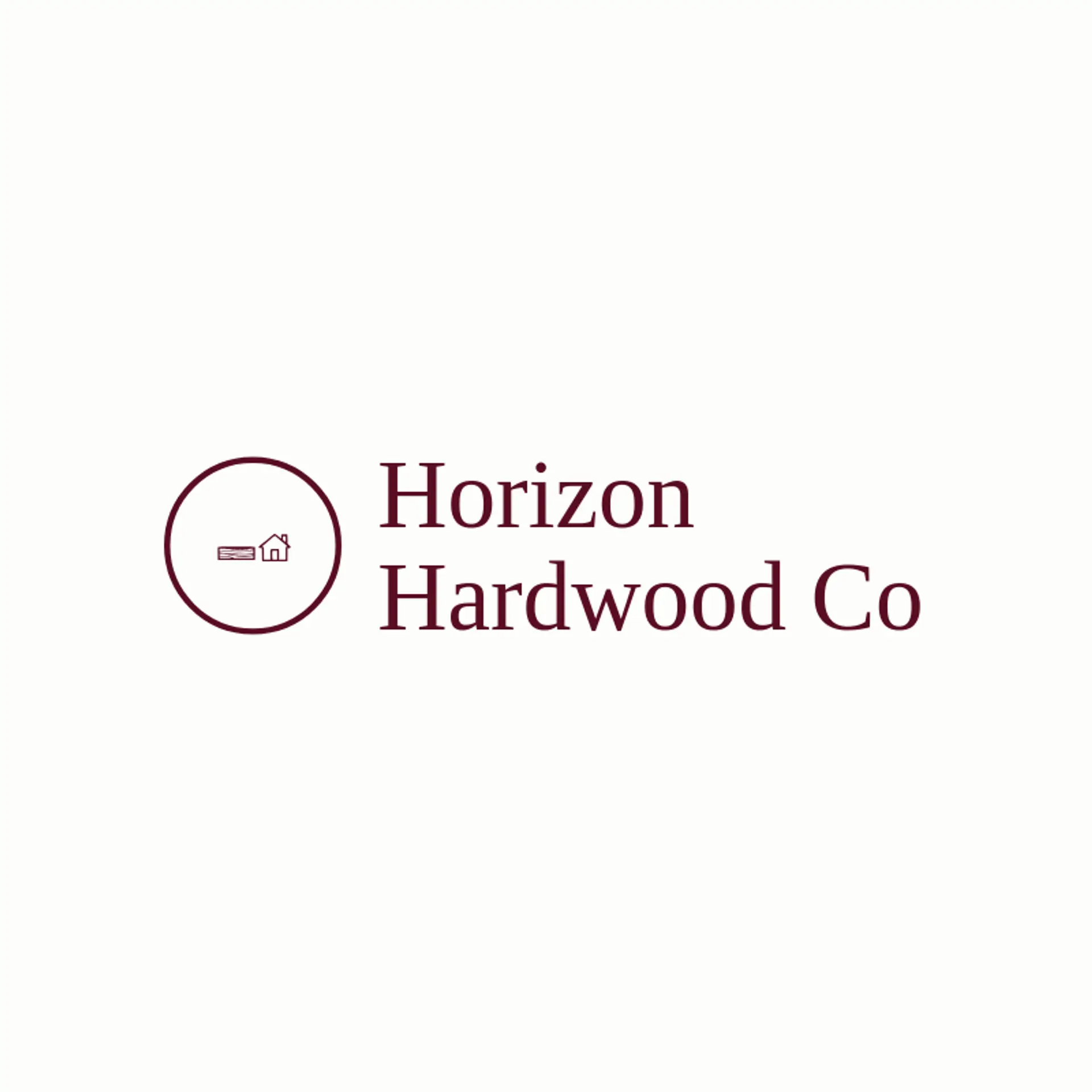 Horizon Hardwood Co logo for flooring