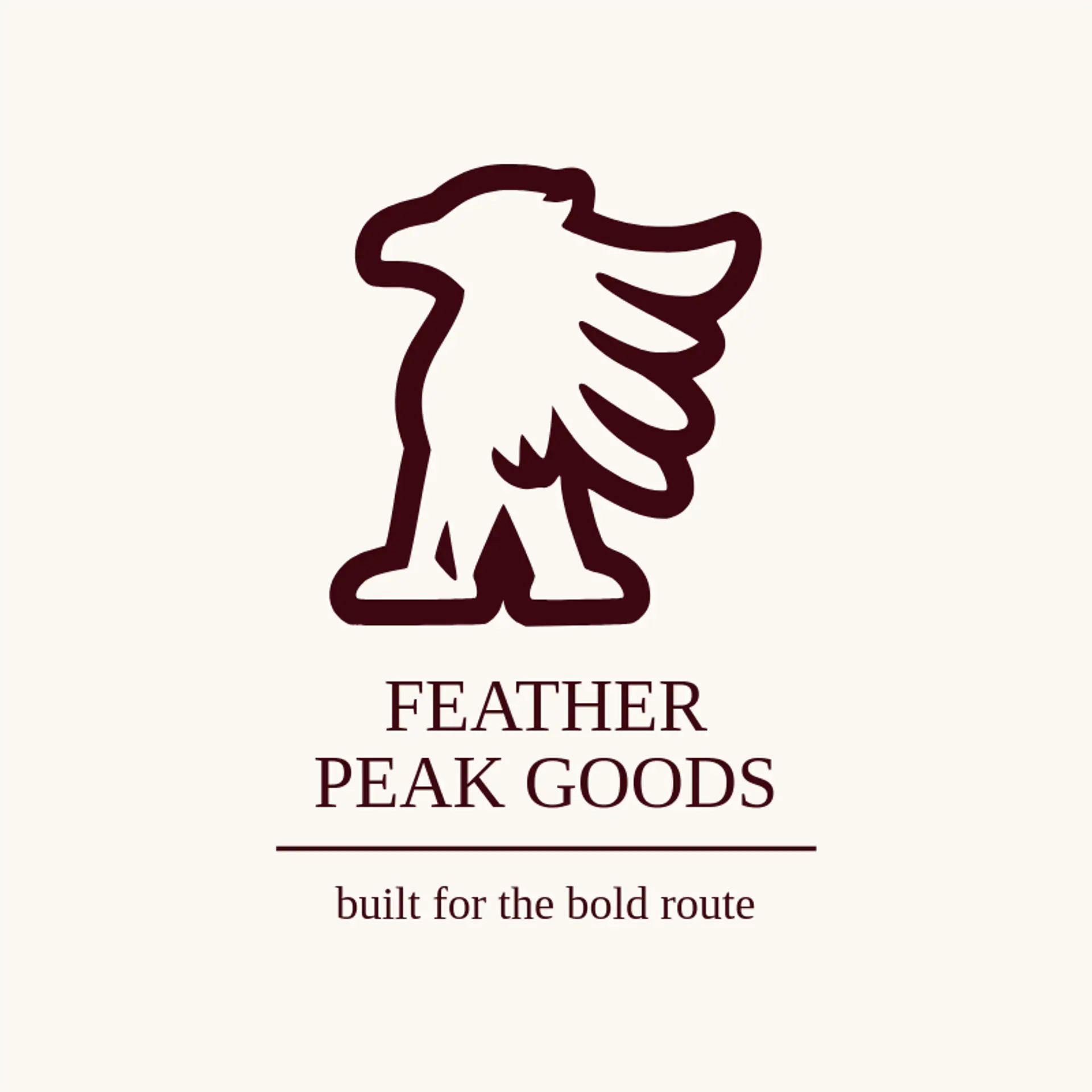 Feather Peak Goods logo for griffin