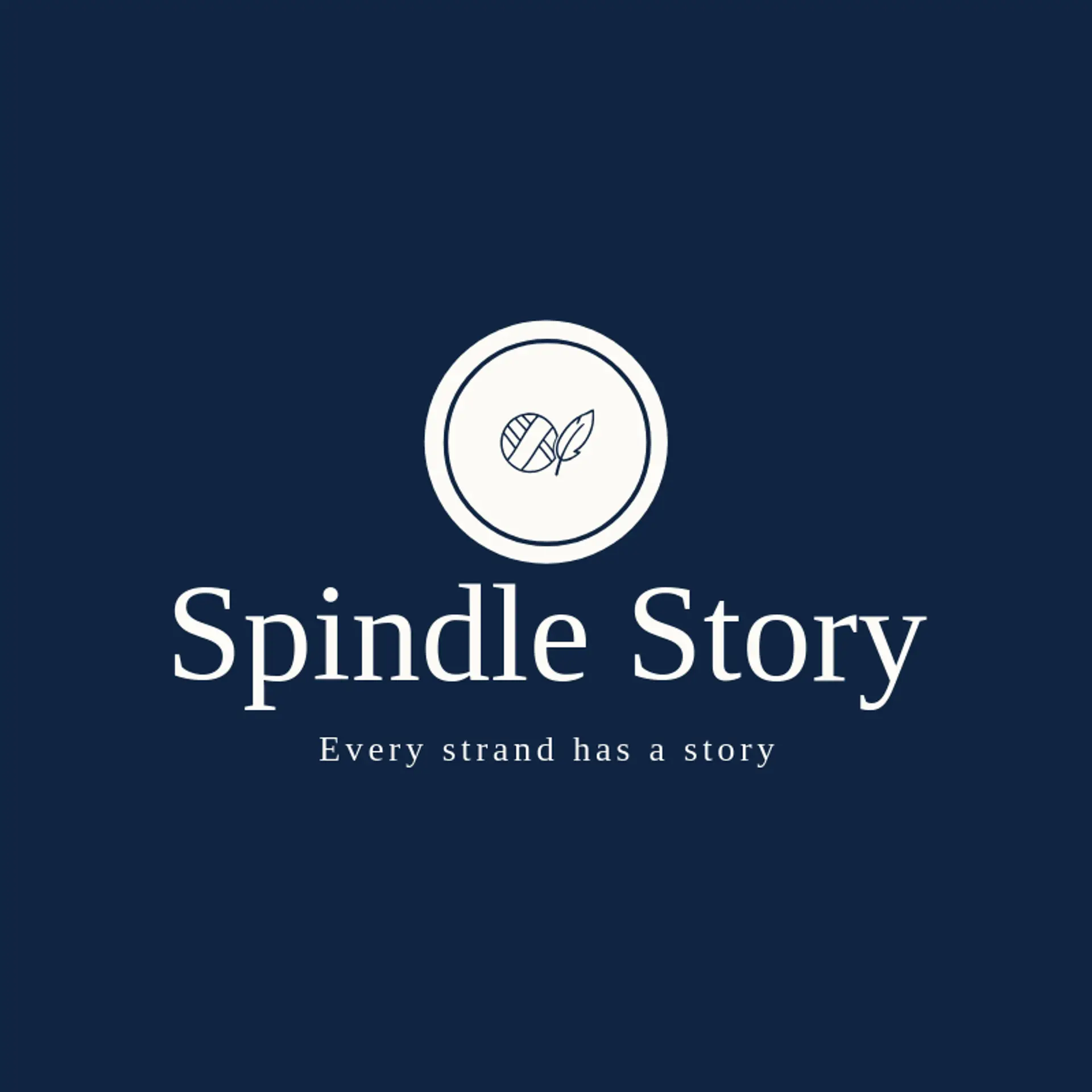 Spindle Story logo for yarn