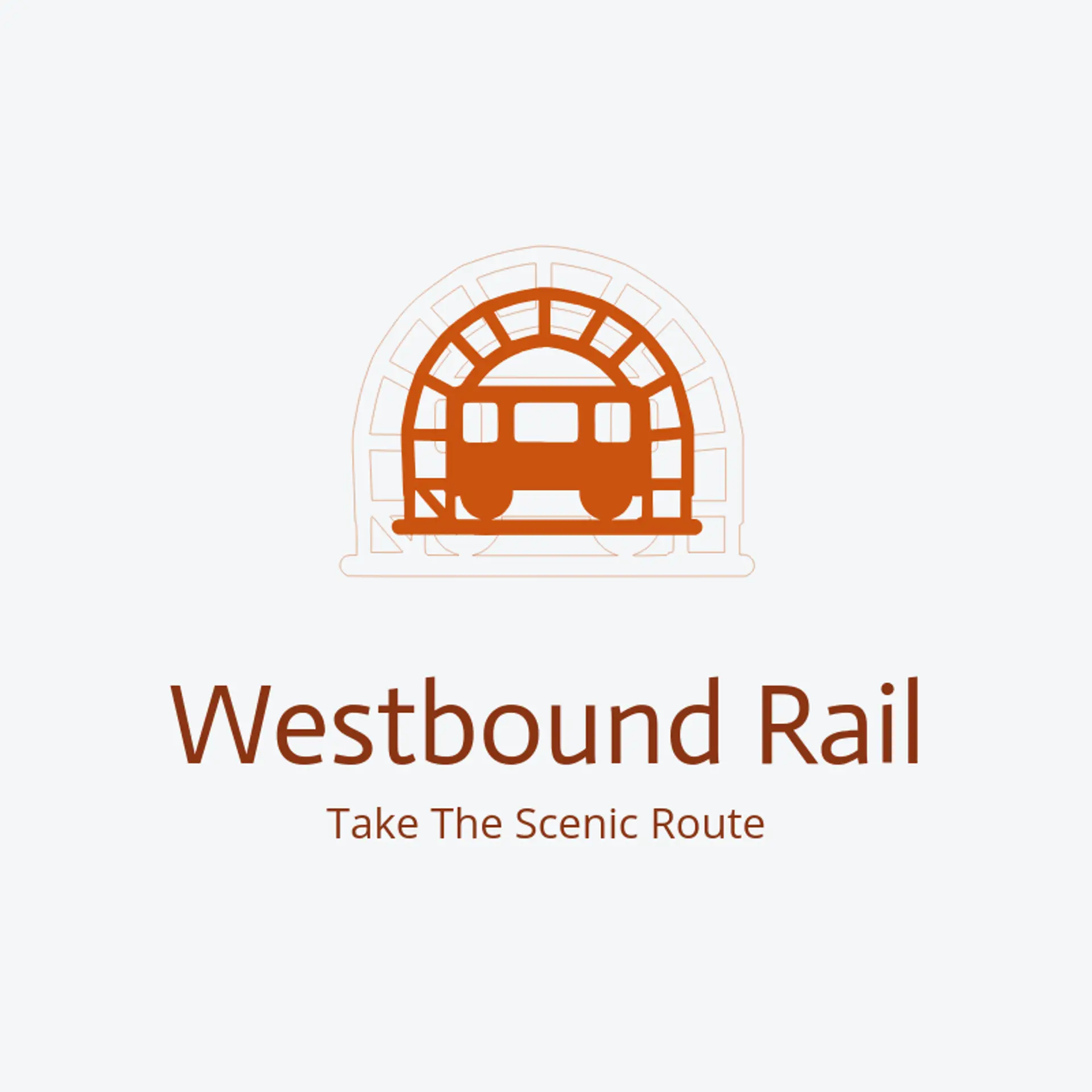 Westbound Rail logo for train