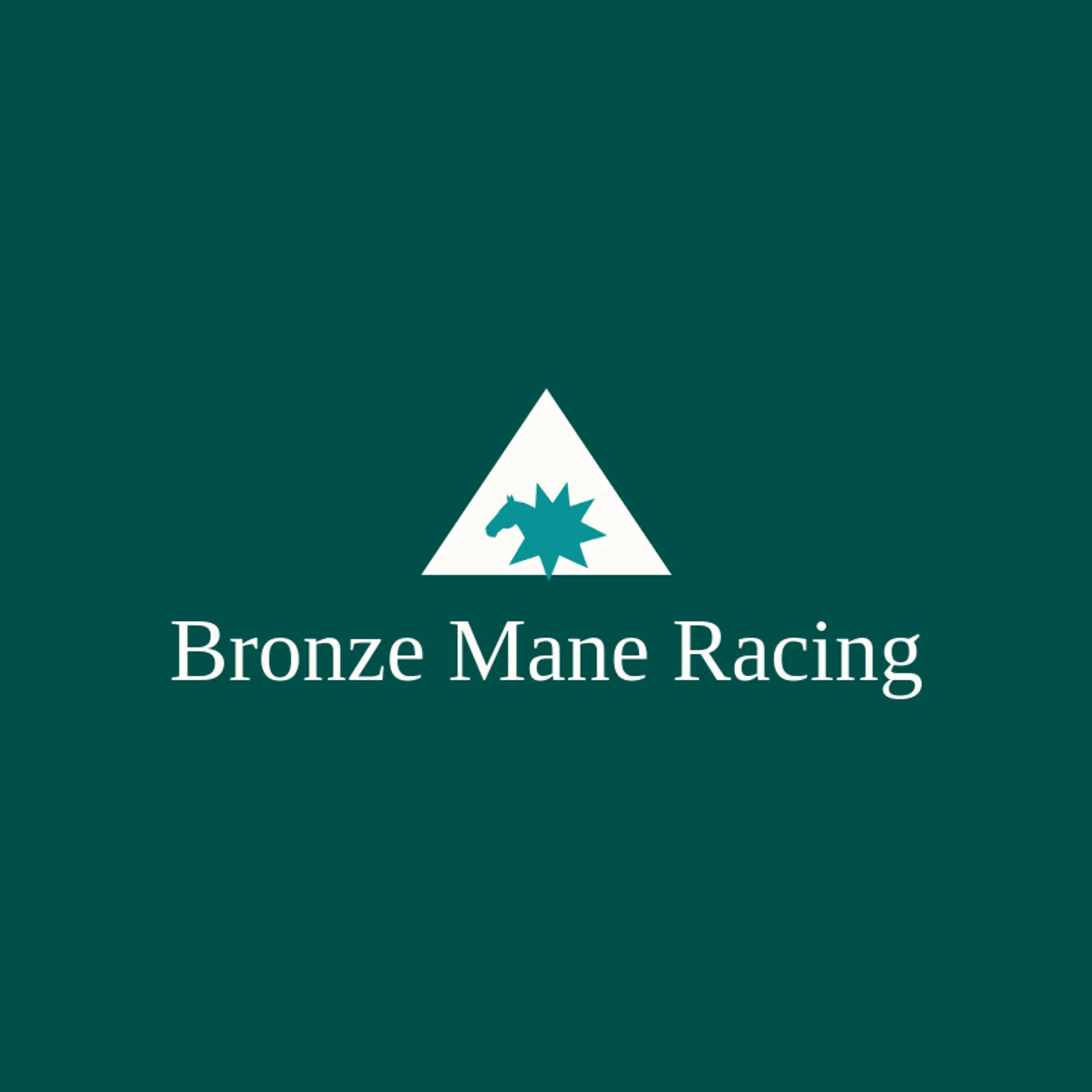 Bronze Mane Racing logo for mustang