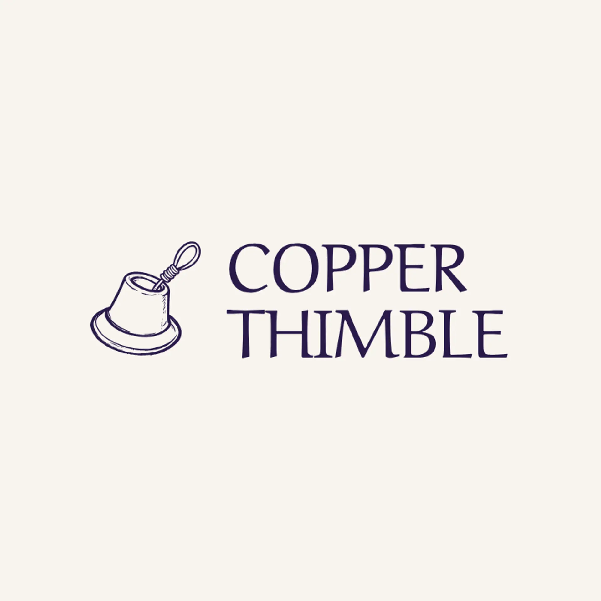 Copper Thimble logo for tailor