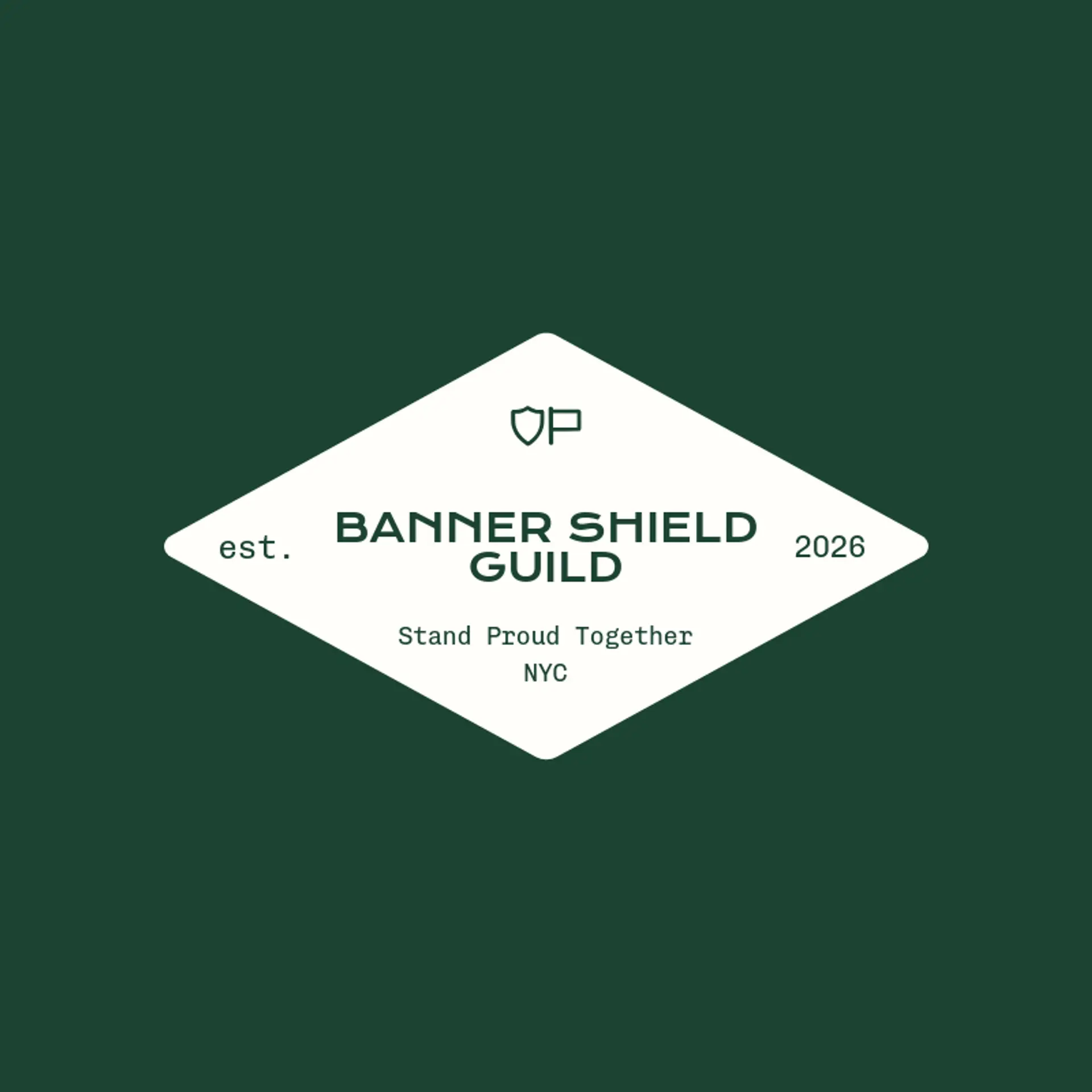 Banner Shield Guild logo for flag