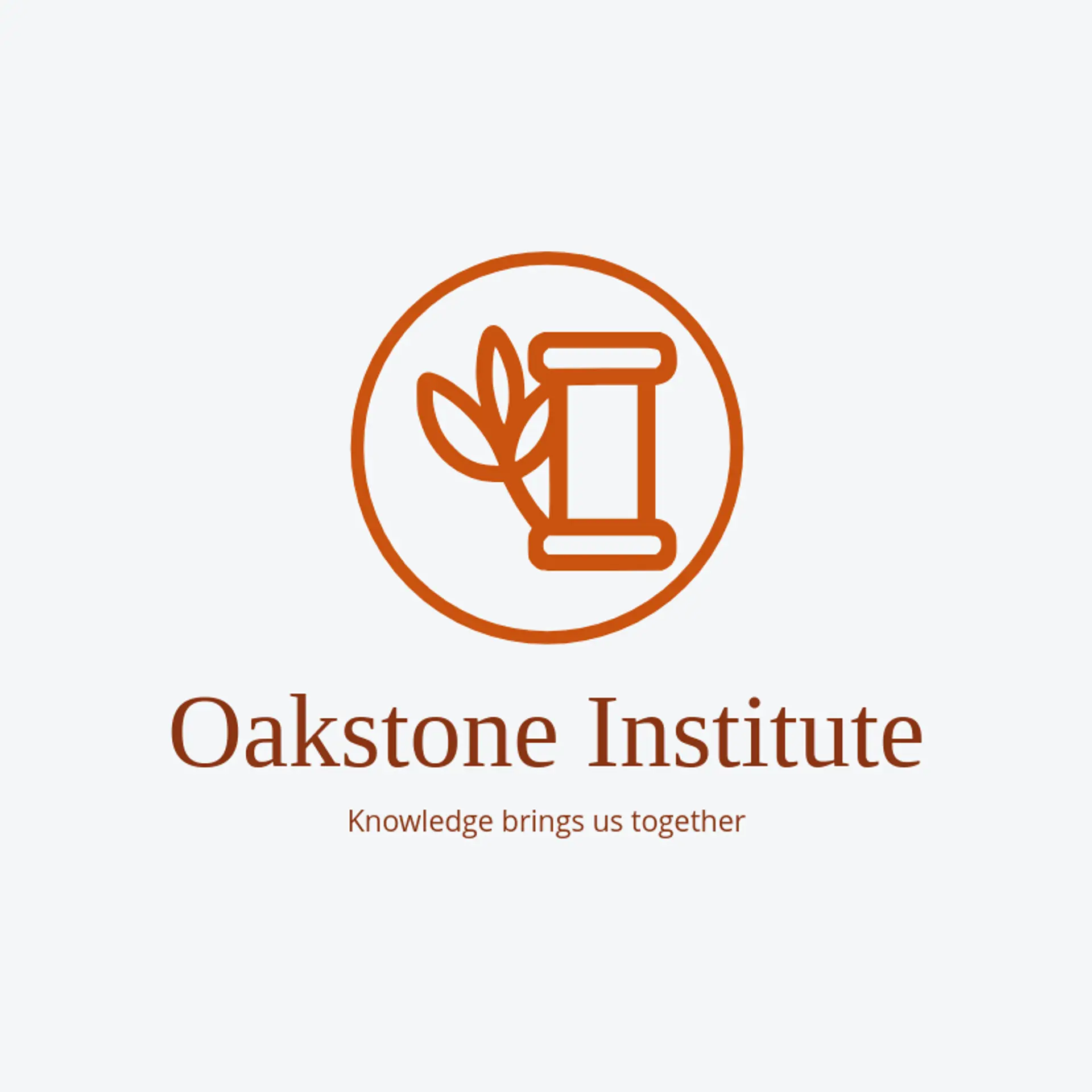 Oakstone Institute logo for institute