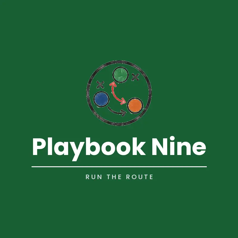 Play formation football team logo for Playbook Nine