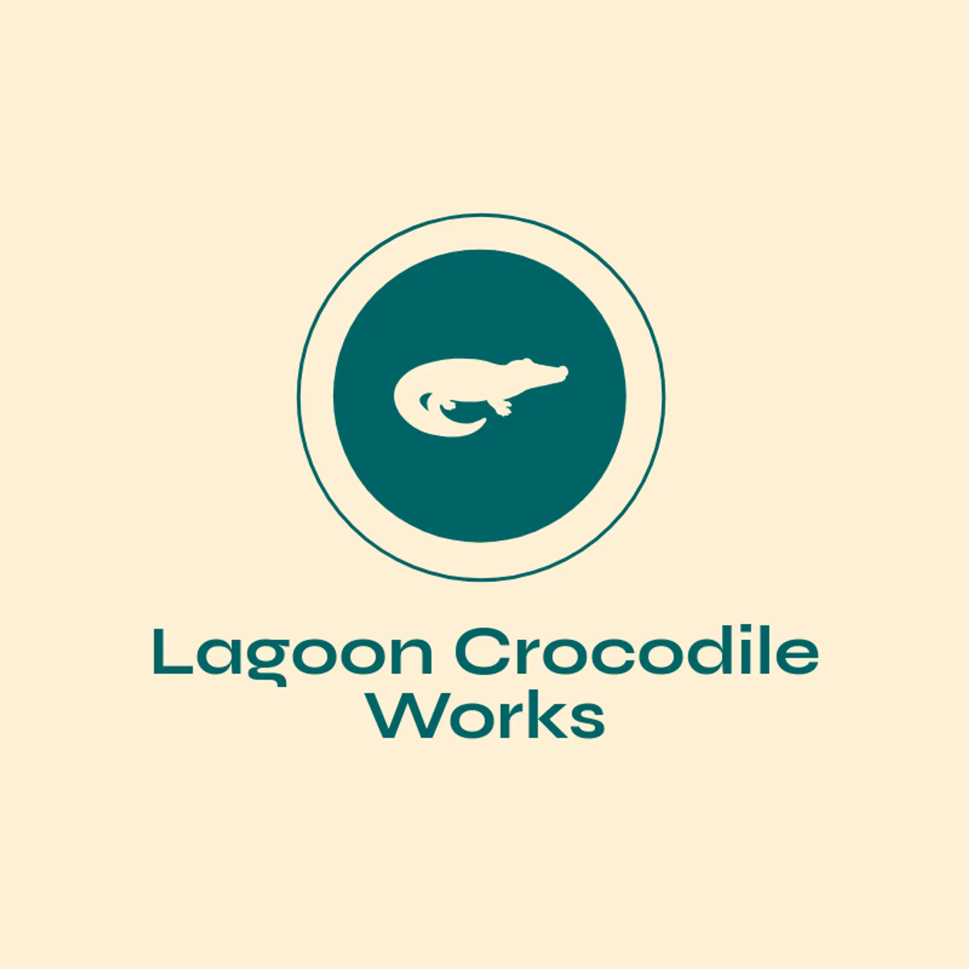 Lagoon Crocodile Works logo for crocodile