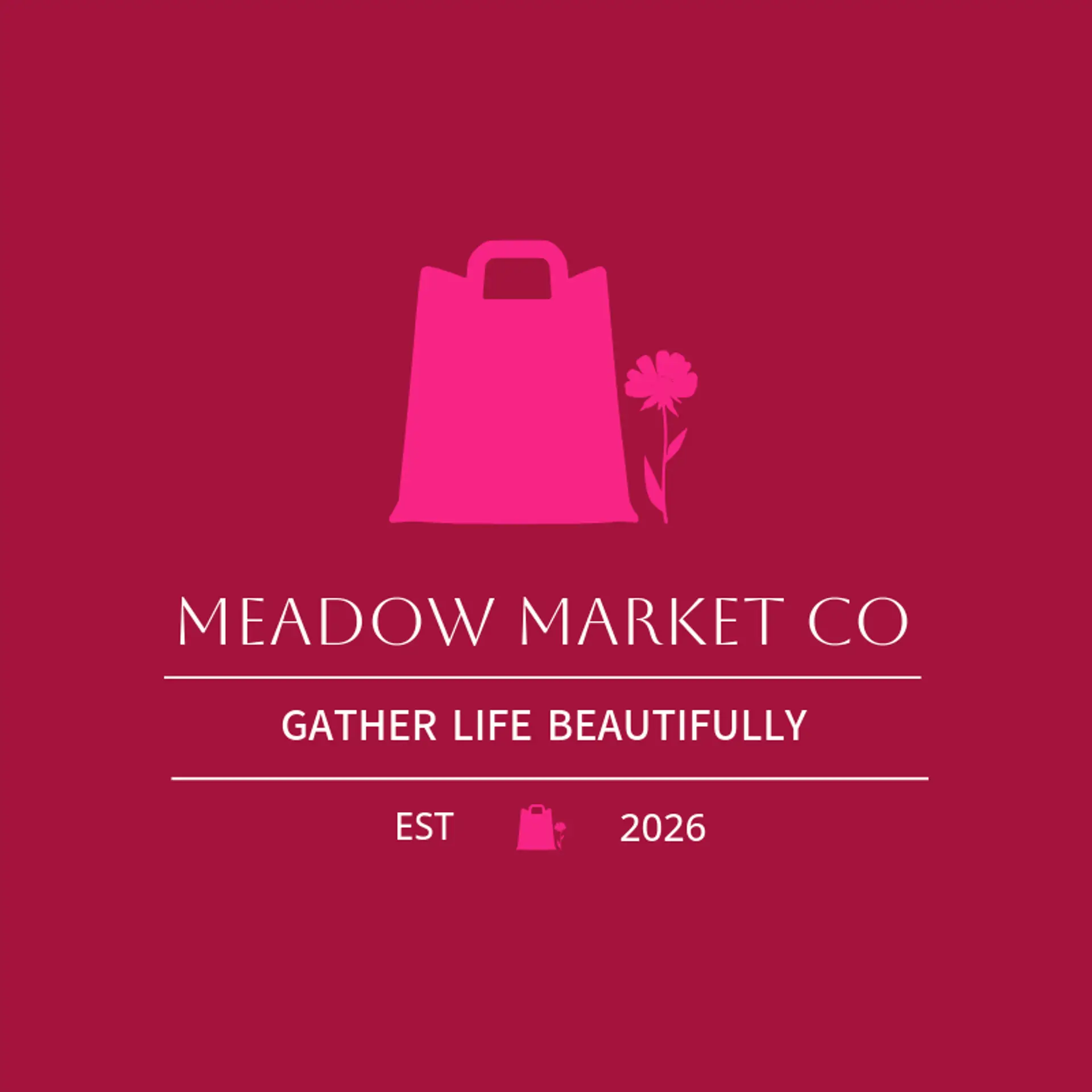 Meadow Market Co logo for bag