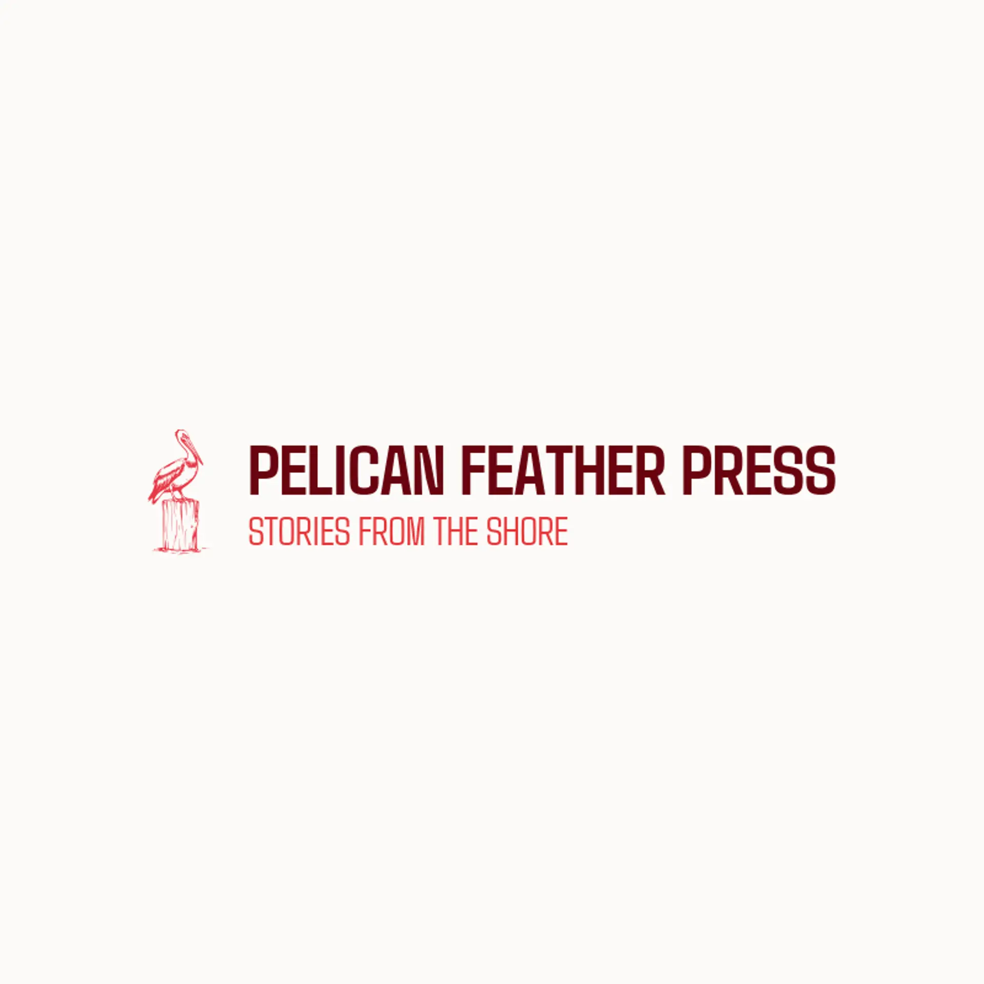 Pelican Feather Press logo for pelican